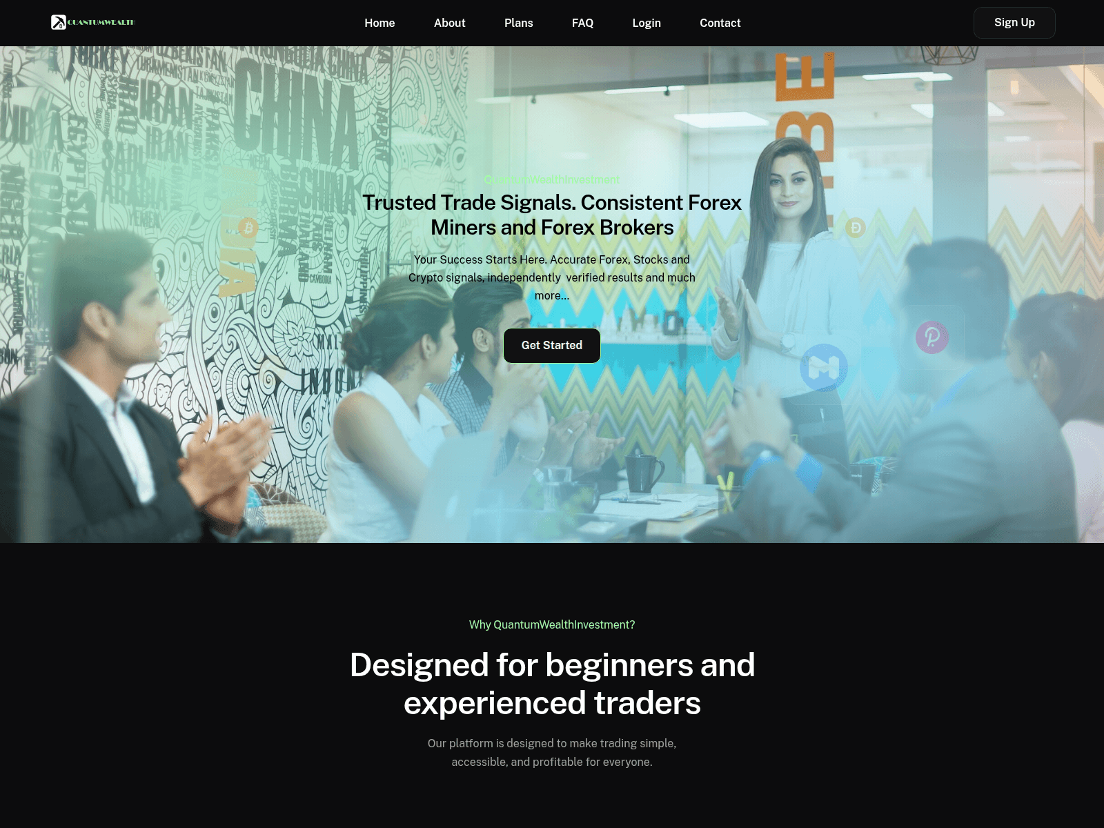 Screenshot of quantumwealthinvestment.pro
