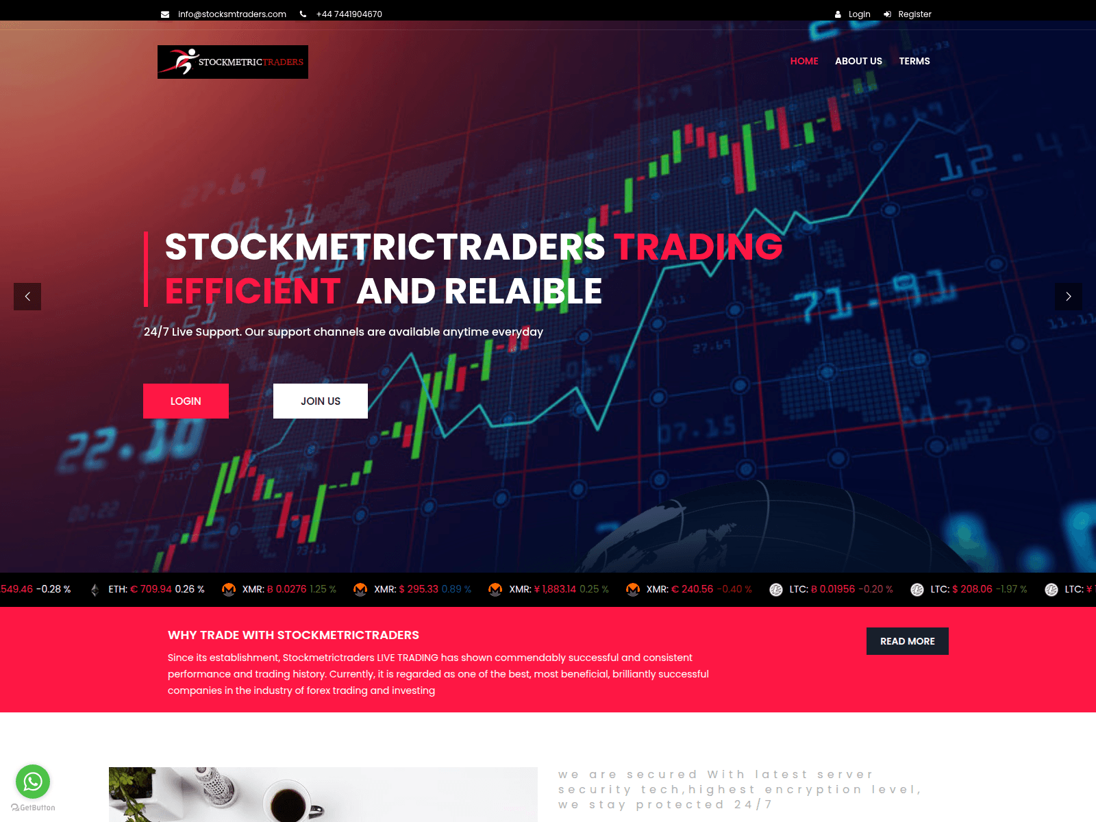 Screenshot of stocksmtraders.com