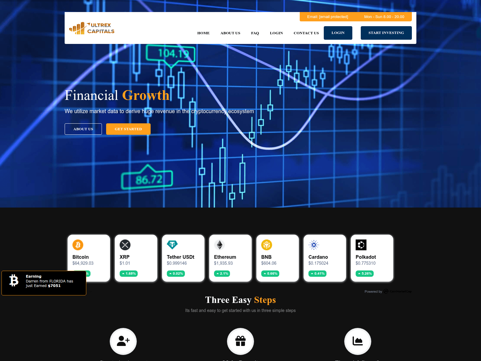 Screenshot of ultrexcapitalfx.com