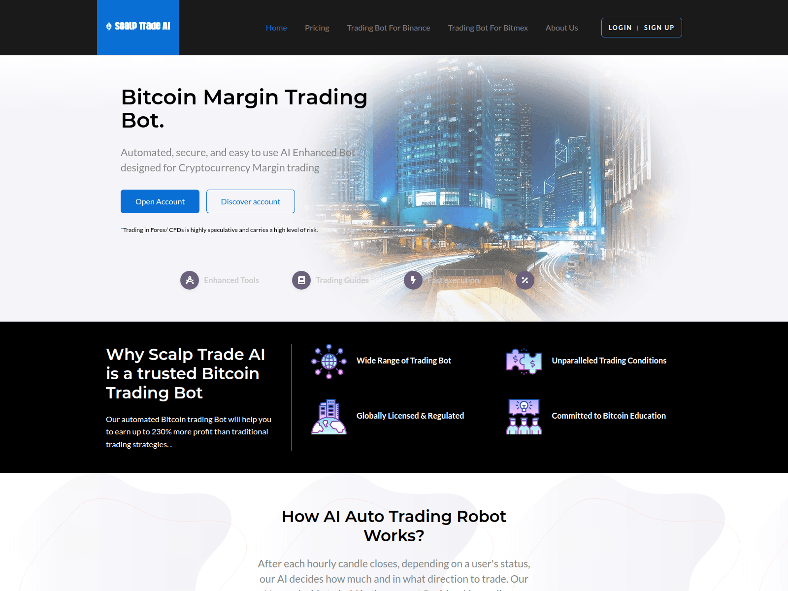 Screenshot of scalptradeai.com