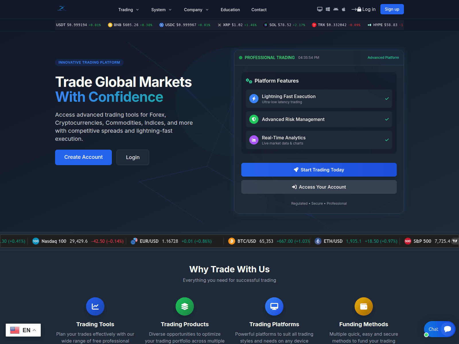 Captura de pantalla de bullruntrading.live.nexpipshub.live