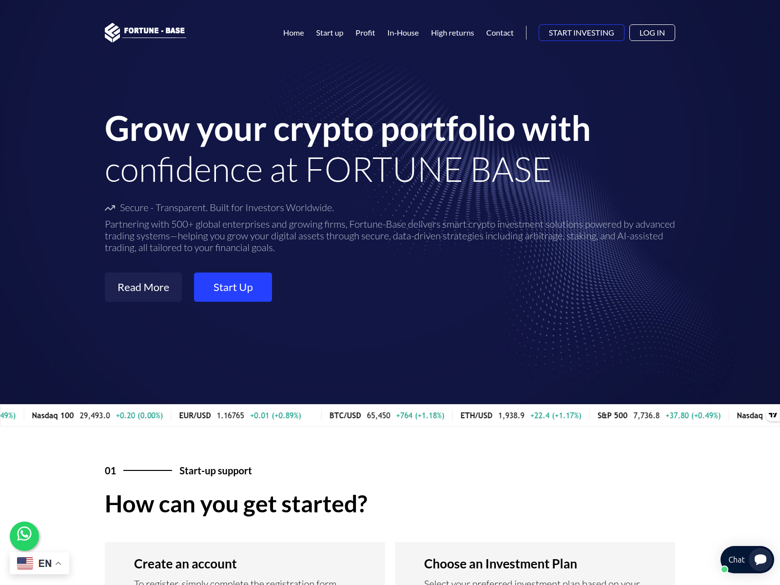Captura de pantalla de fortune-base.co