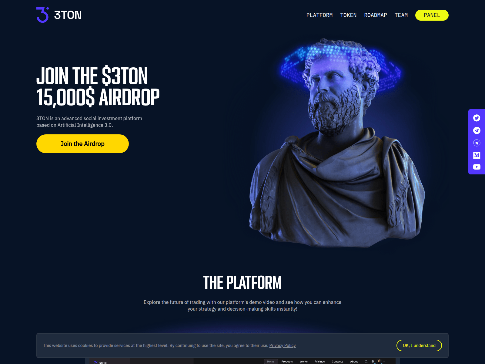 Screenshot of 3ton-airdrop.pages.dev