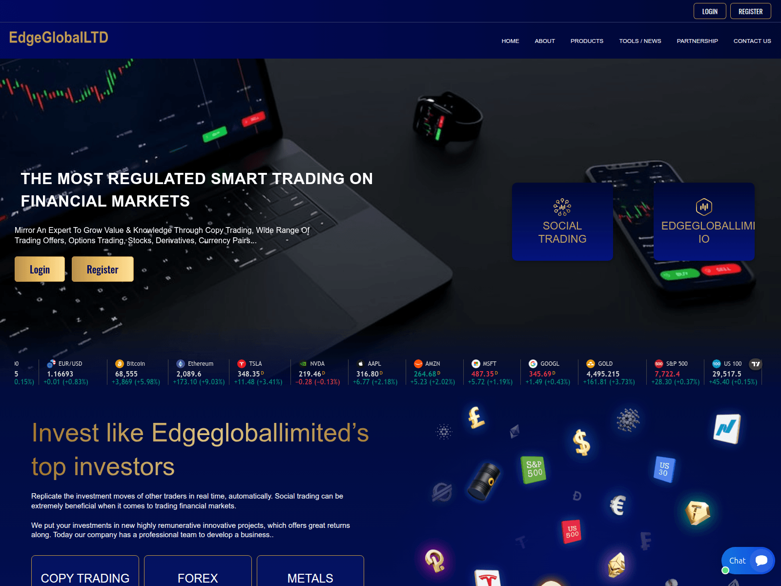 Screenshot of edgegloballimited.com