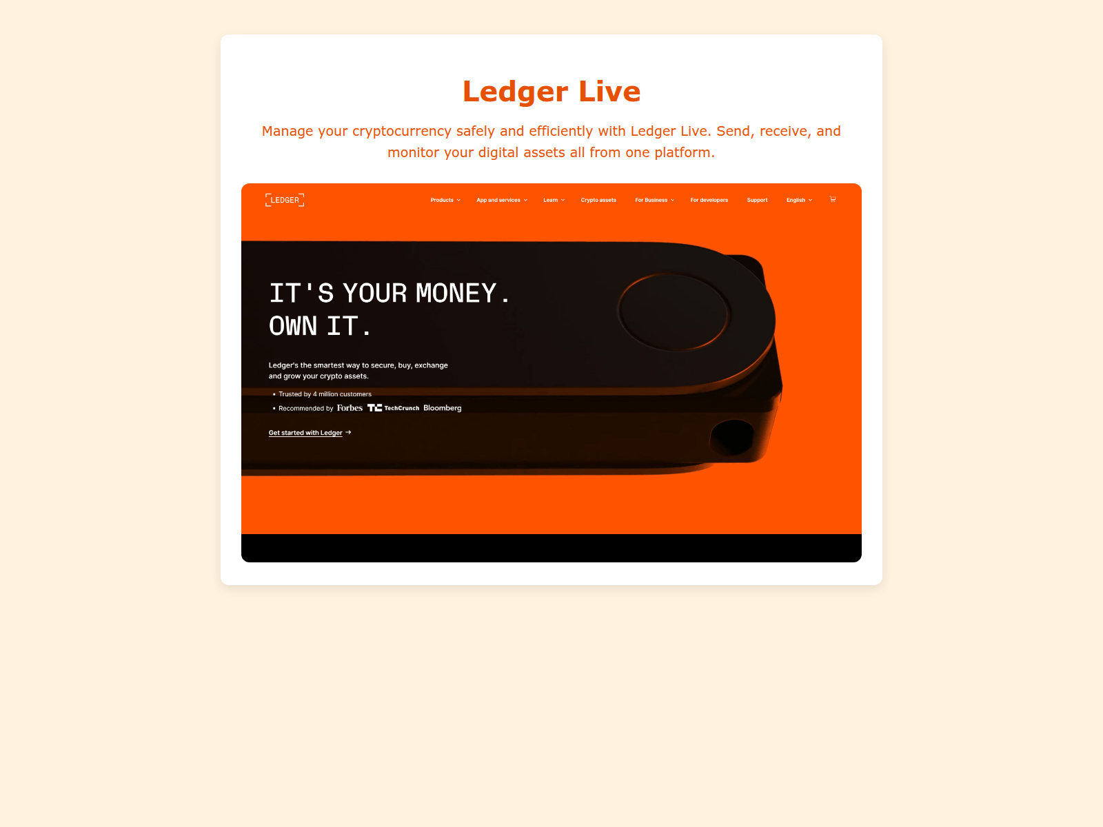 Screenshot of ledgerliveled.pages.dev