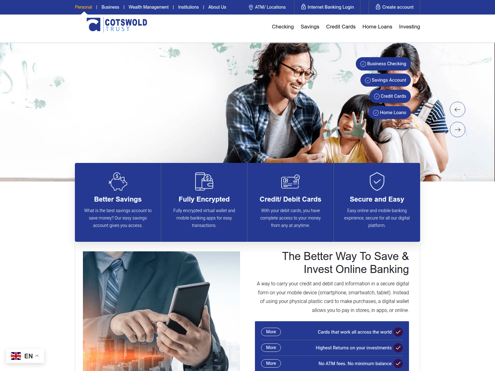 Screenshot of cotswoldtrustonline.com