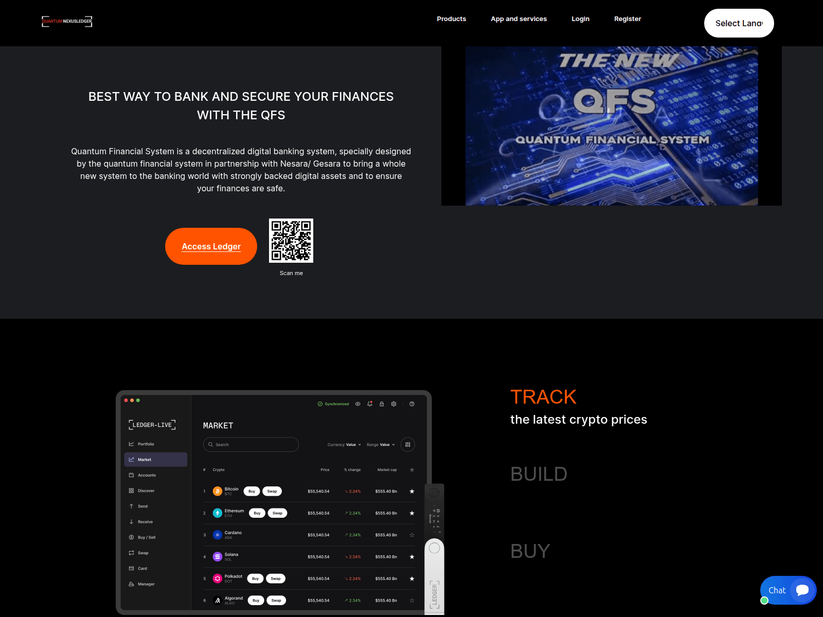 Captura de tela de mail.quantumnexusledger.com