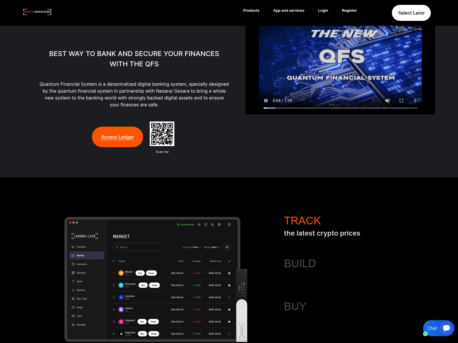 Captura de tela de quantumnexusledger.com
