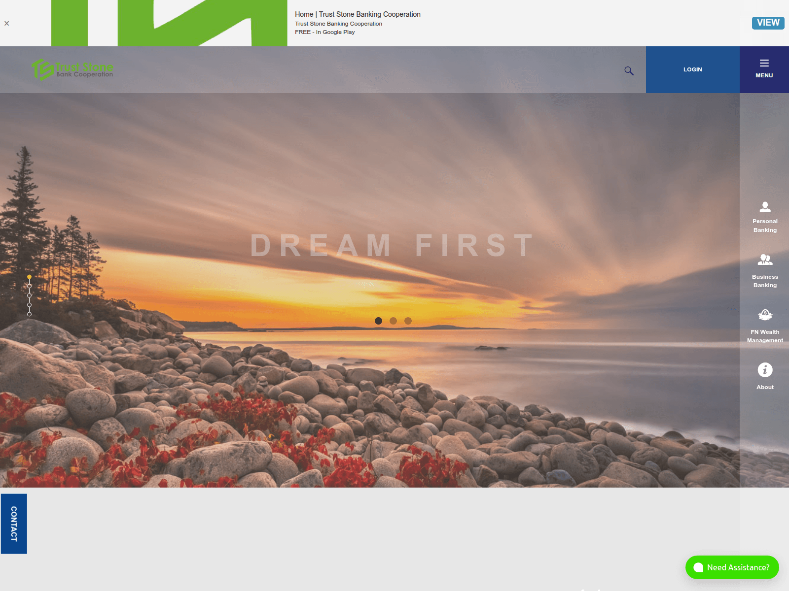 Screenshot of truststonebc.com