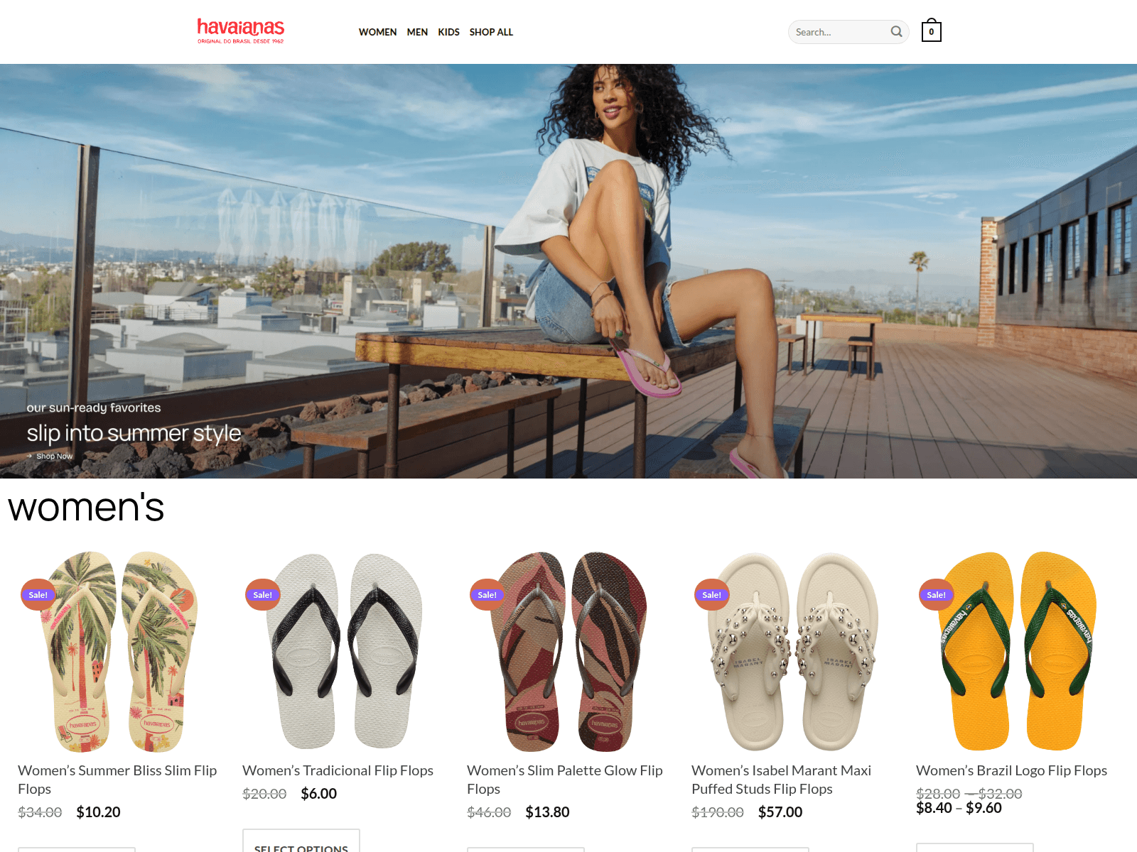 Screenshot of havaianasslee.shop