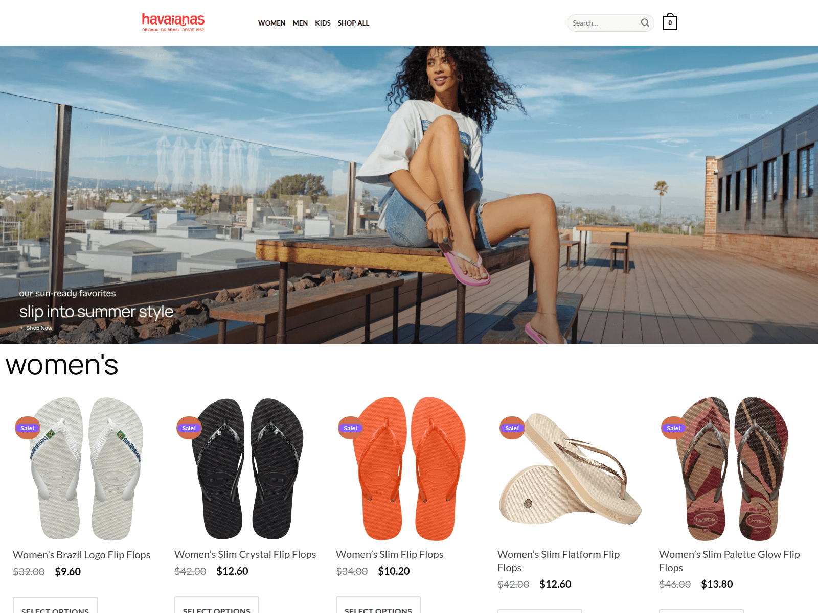 Screenshot of havaianasane.shop