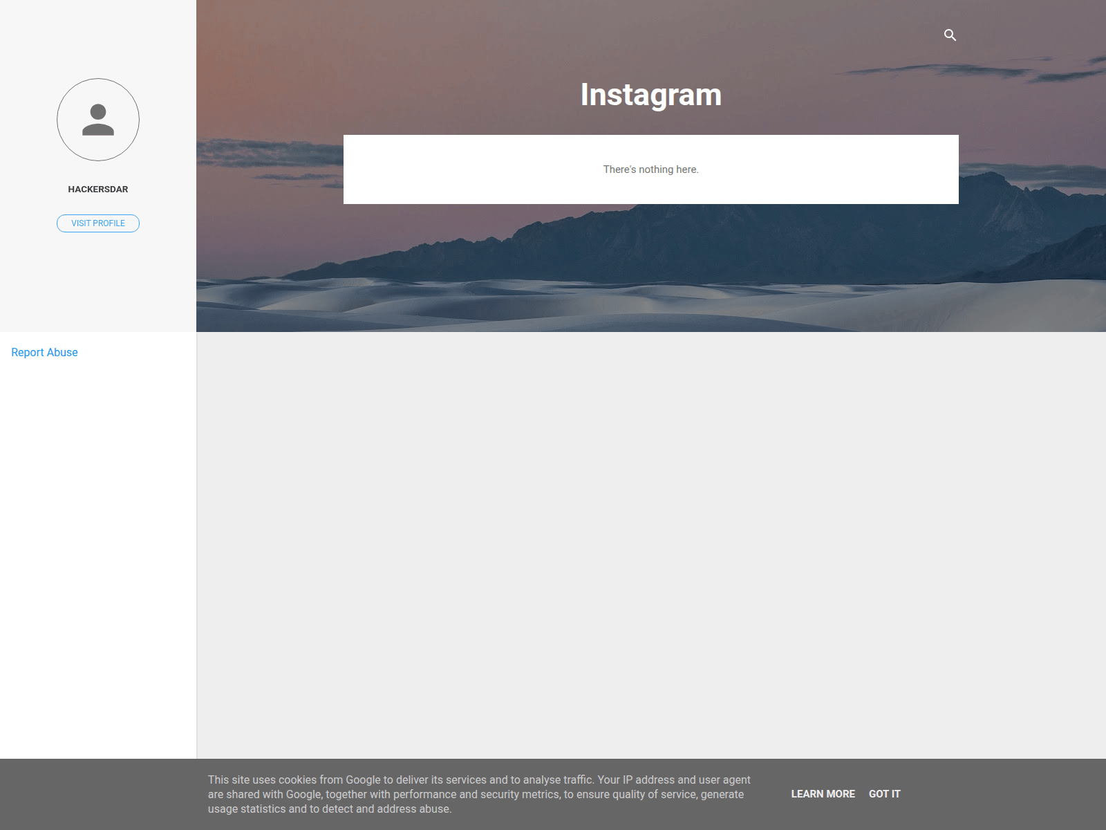 Screenshot of instagramrecovery.blogspot.com