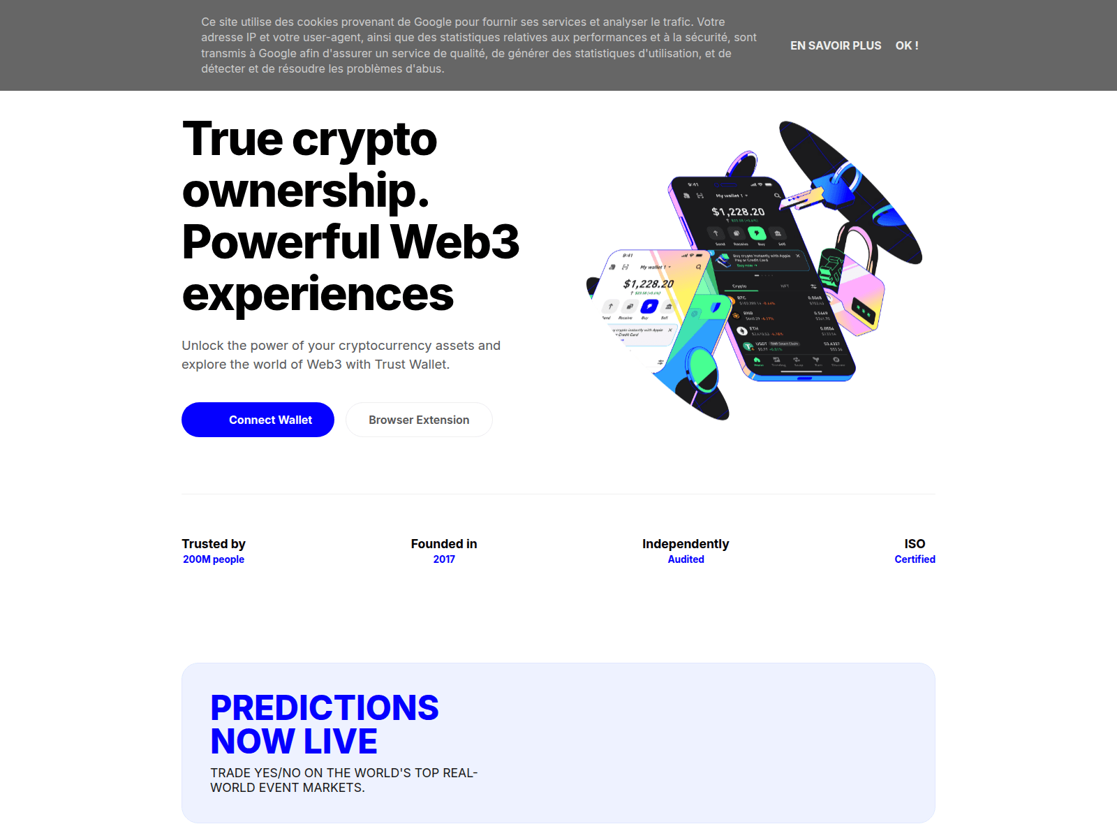 Screenshot of trust-wallets.blogspot.com