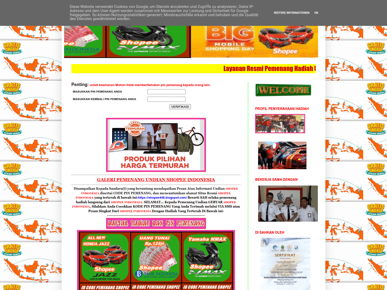 Screenshot of pt-shopee4477.blogspot.com