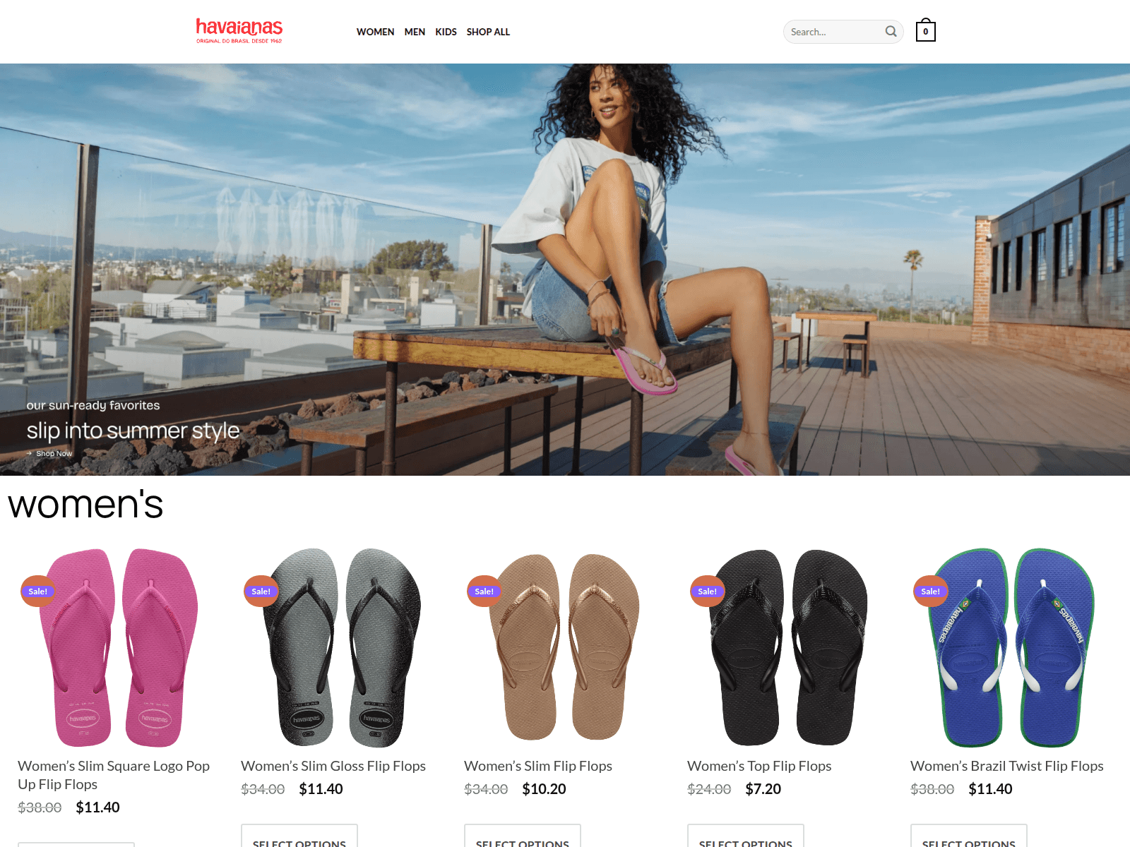 Screenshot of havaianasani.shop