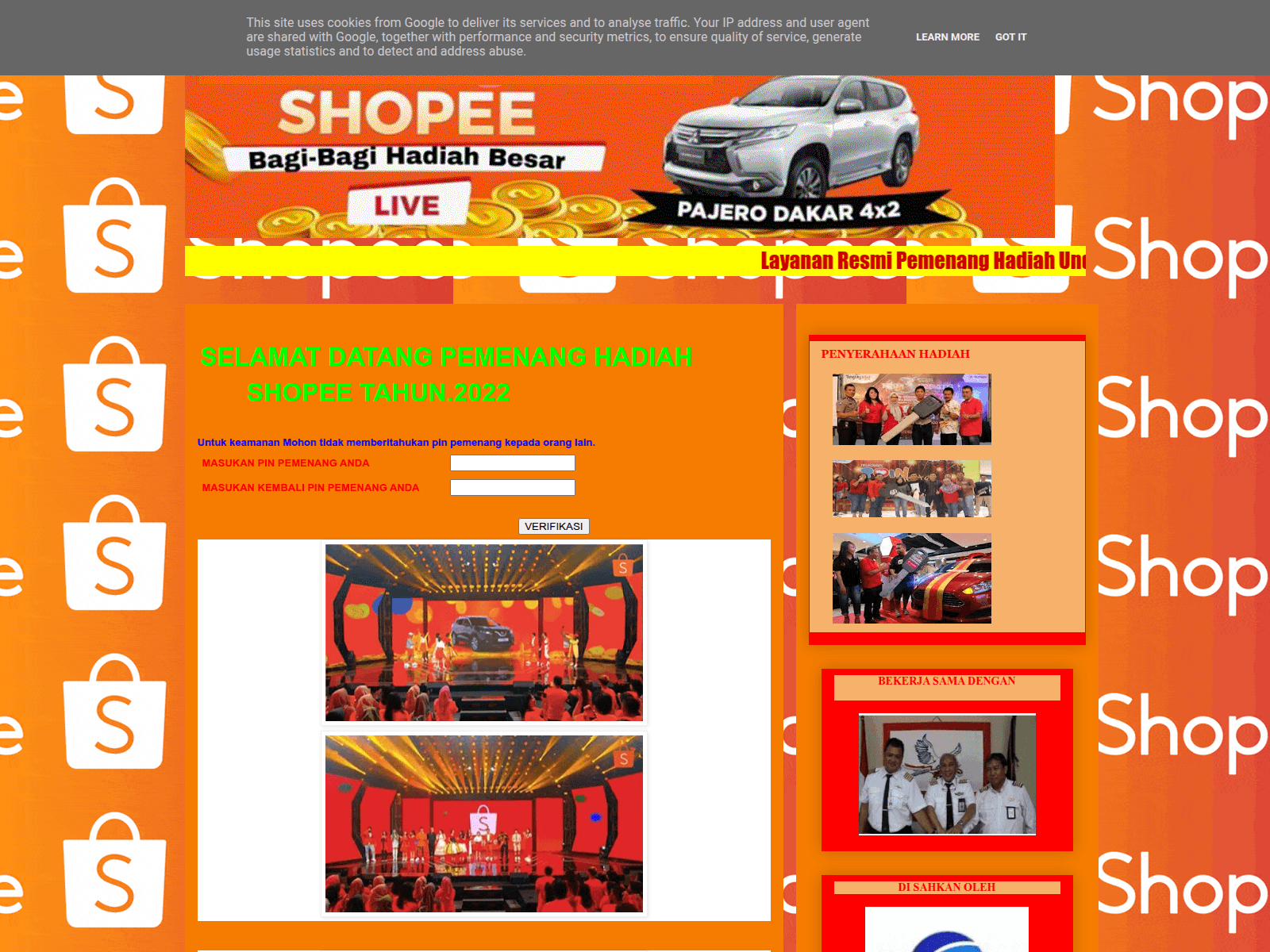 Screenshot of layanan-shopee6.blogspot.com