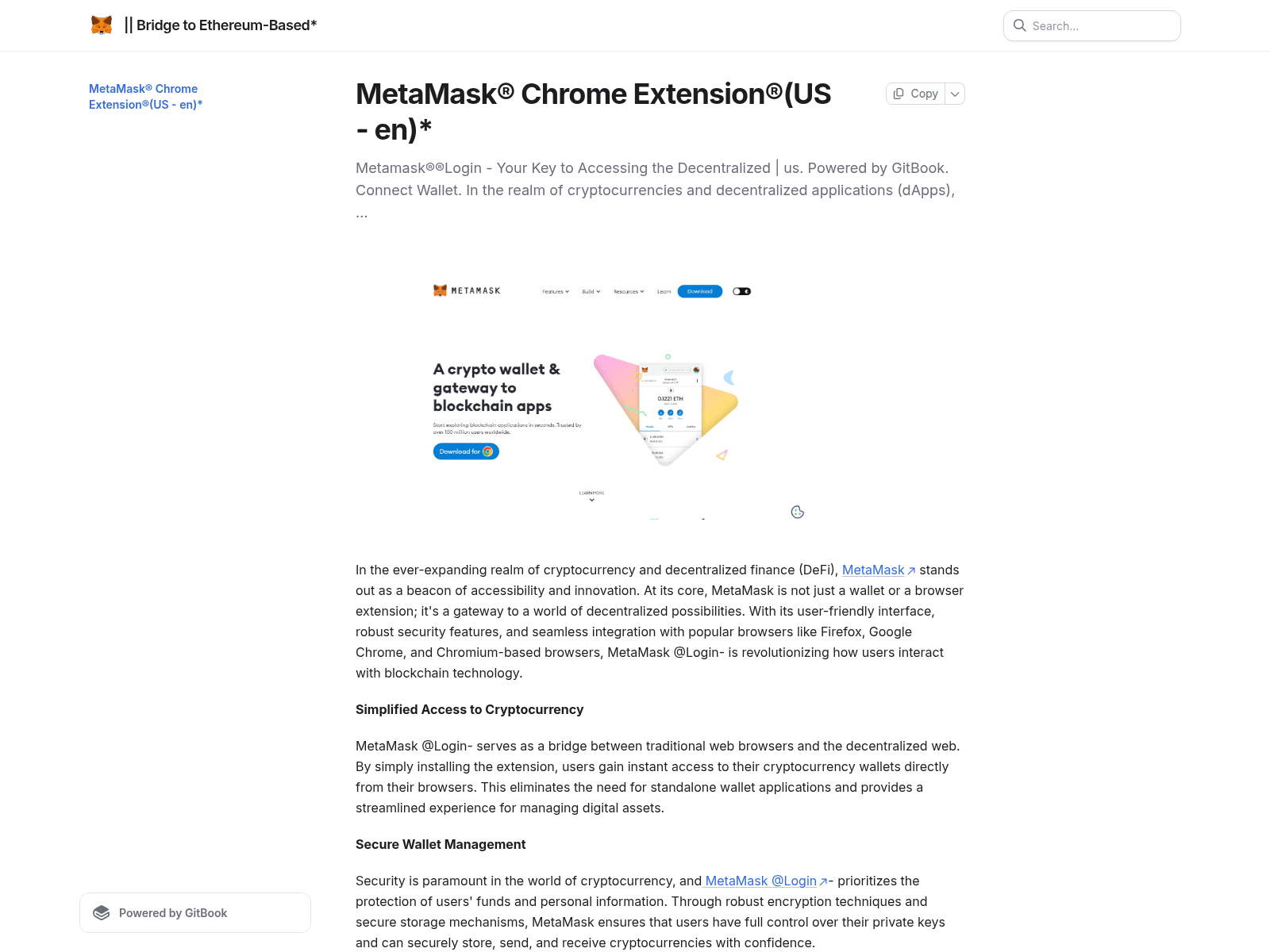 Screenshot of help-mettamaskorg.gitbook.io