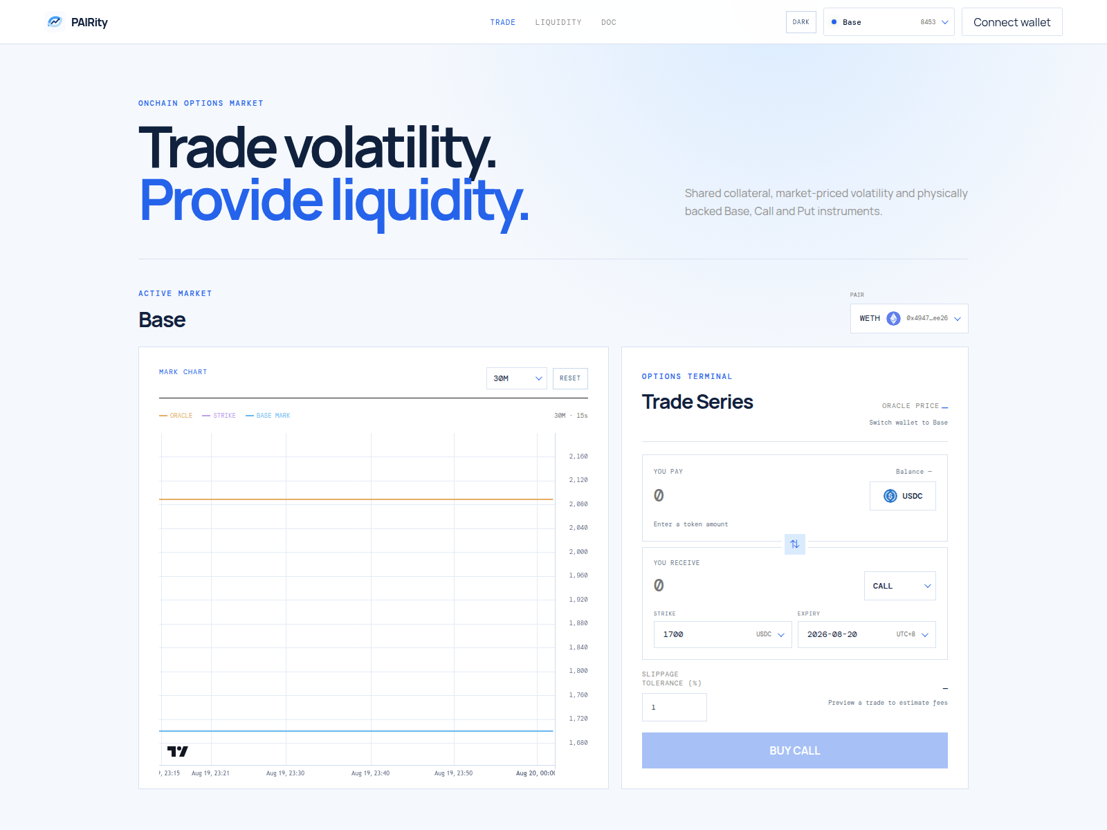 Screenshot of pairity.fi