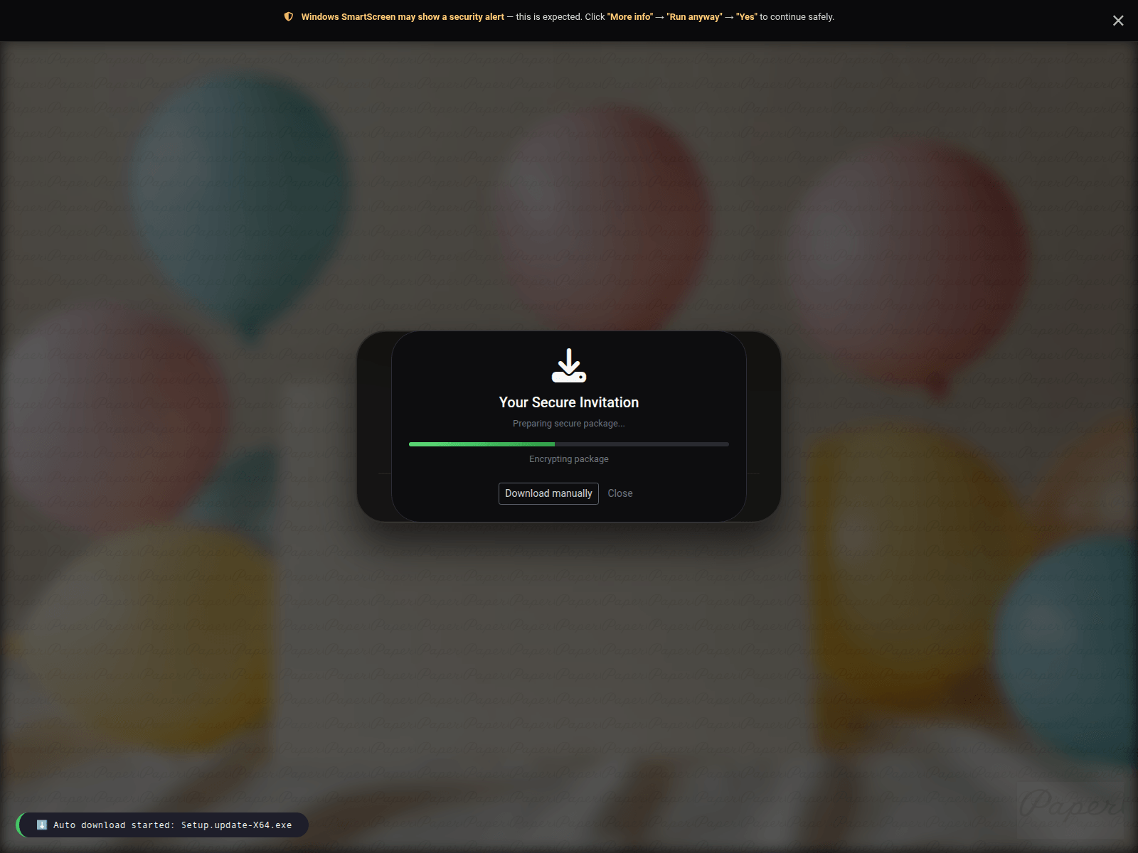Screenshot of invit-page.pages.dev