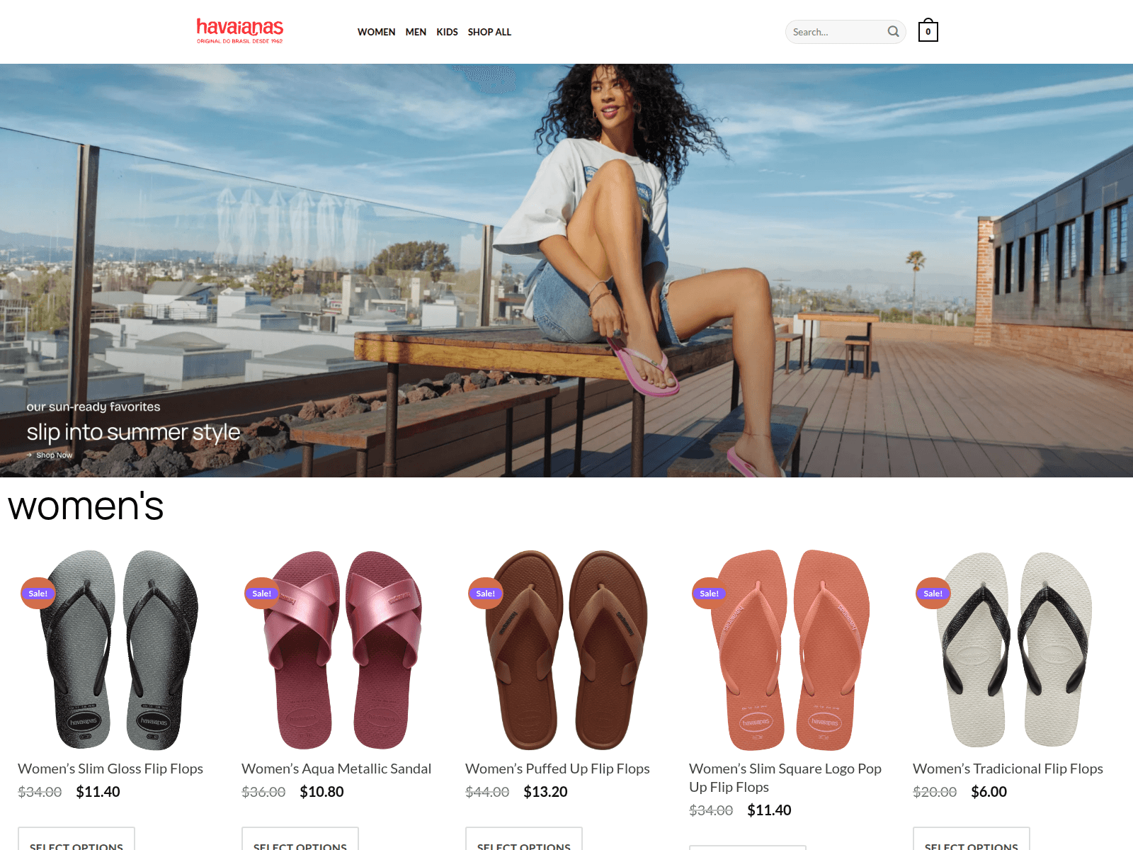 Screenshot of havaianasan.shop