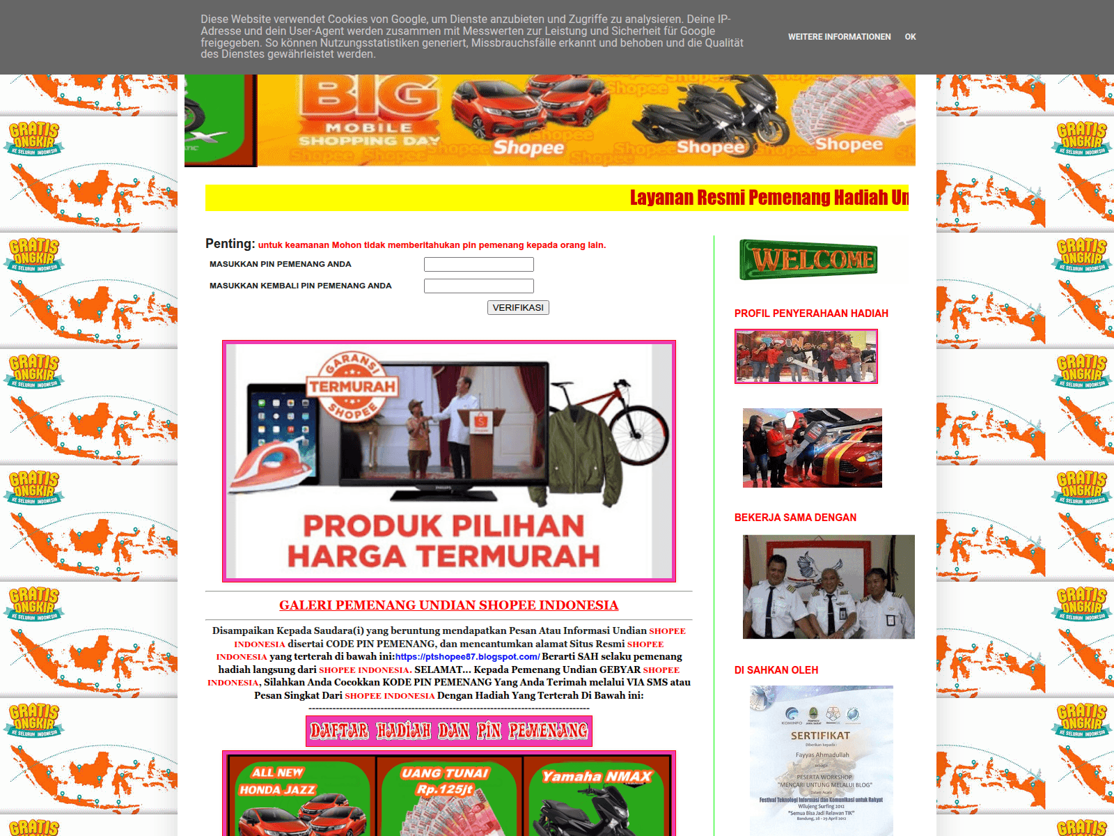 Screenshot of ptshopee87.blogspot.com