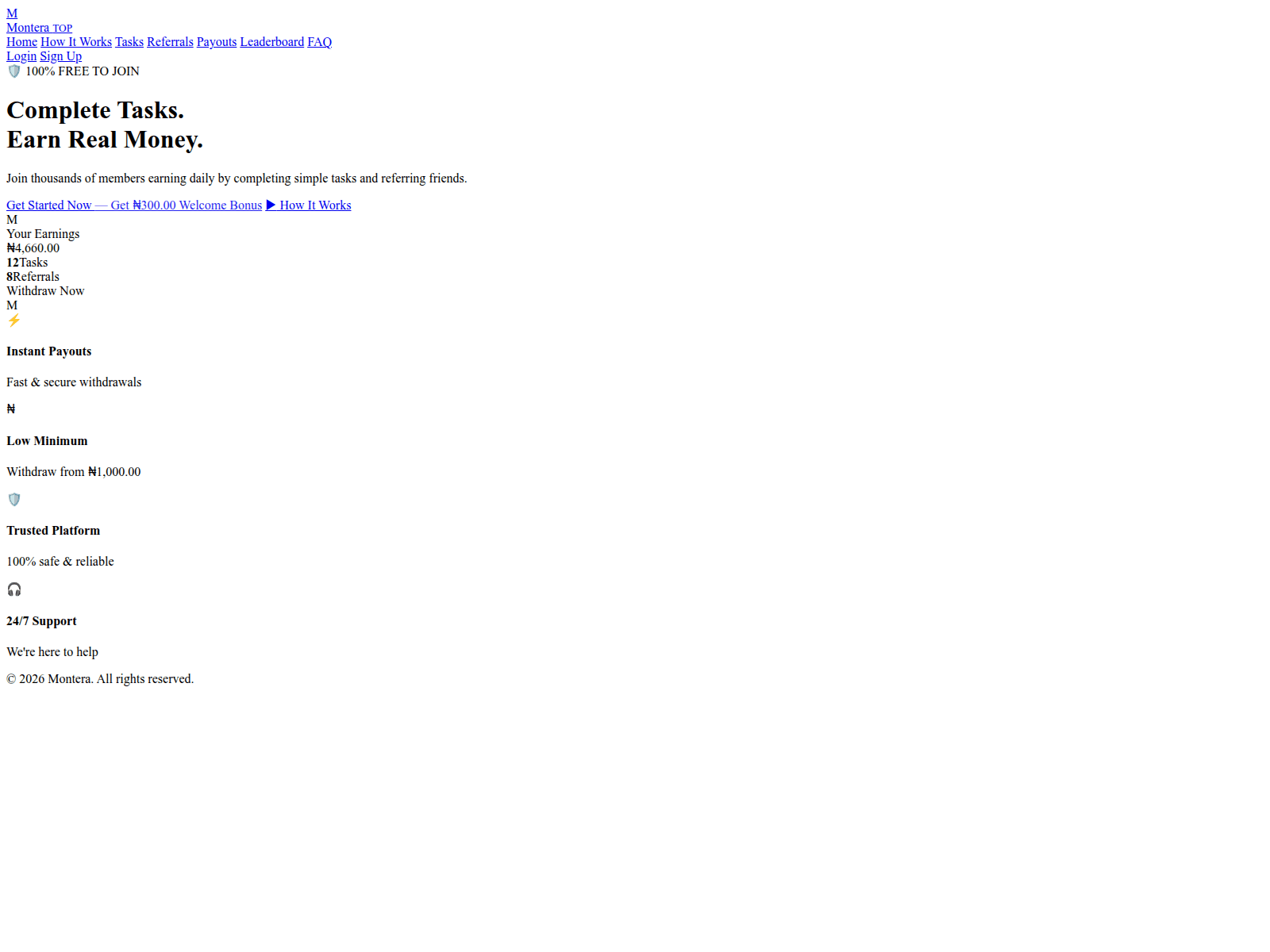 Screenshot of monterahq.top