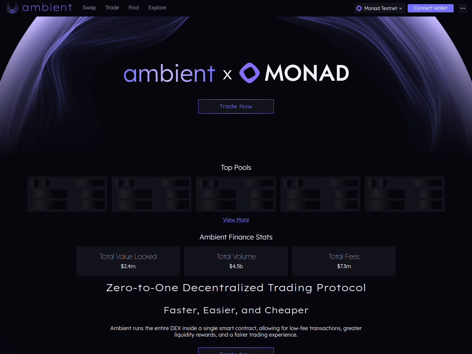 Screenshot of monad-ambient-finance.netlify.app