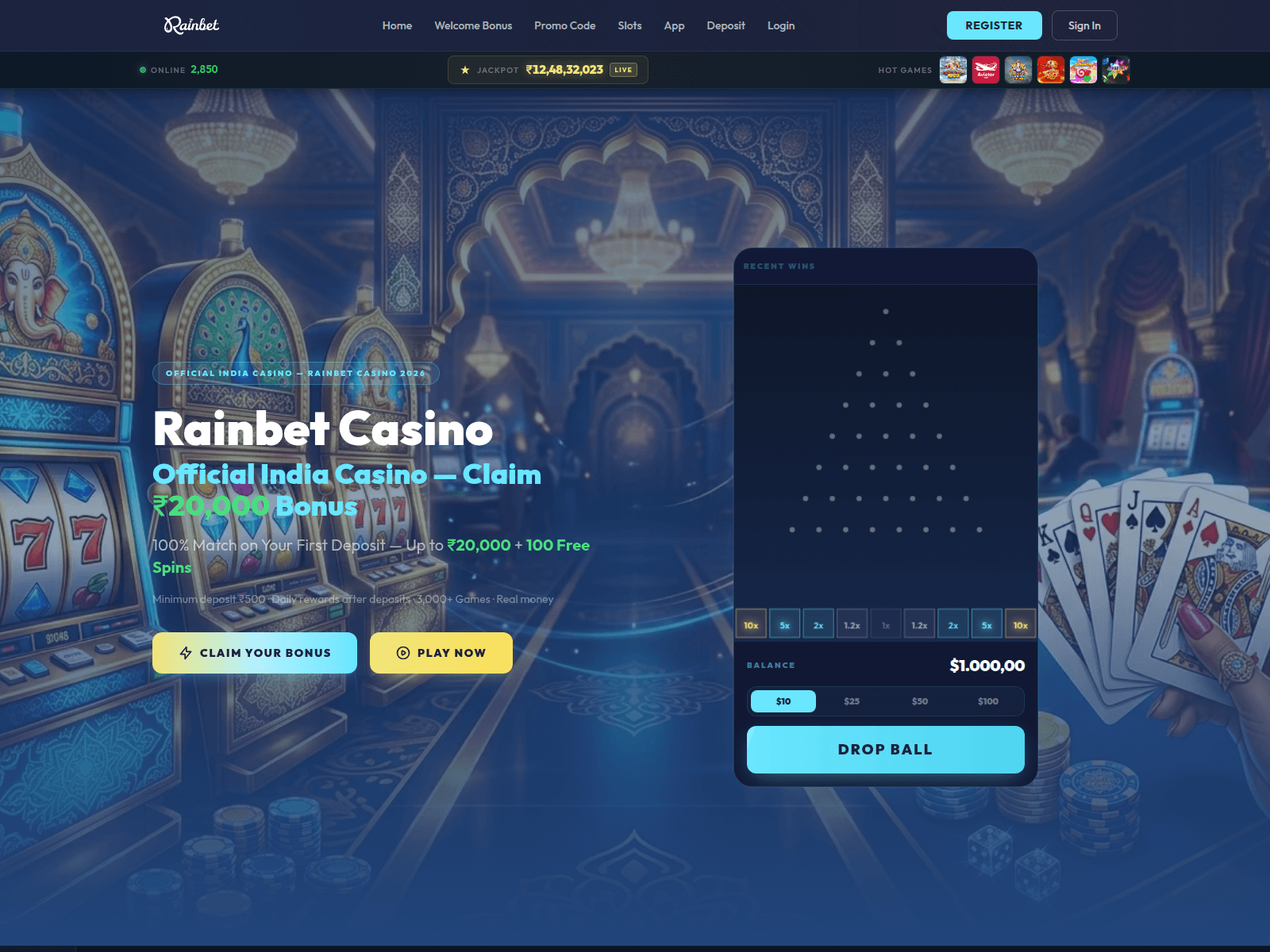 [Ekran görüntüsü] rainbet-casino-in.com