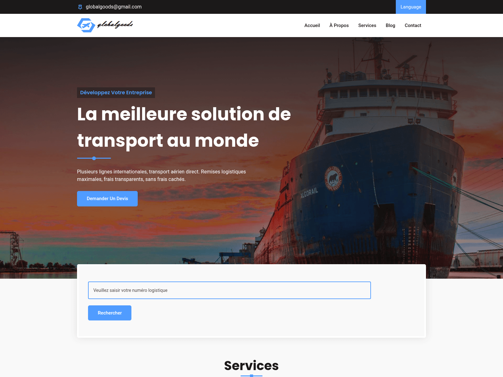 Screenshot of weltroute24.com