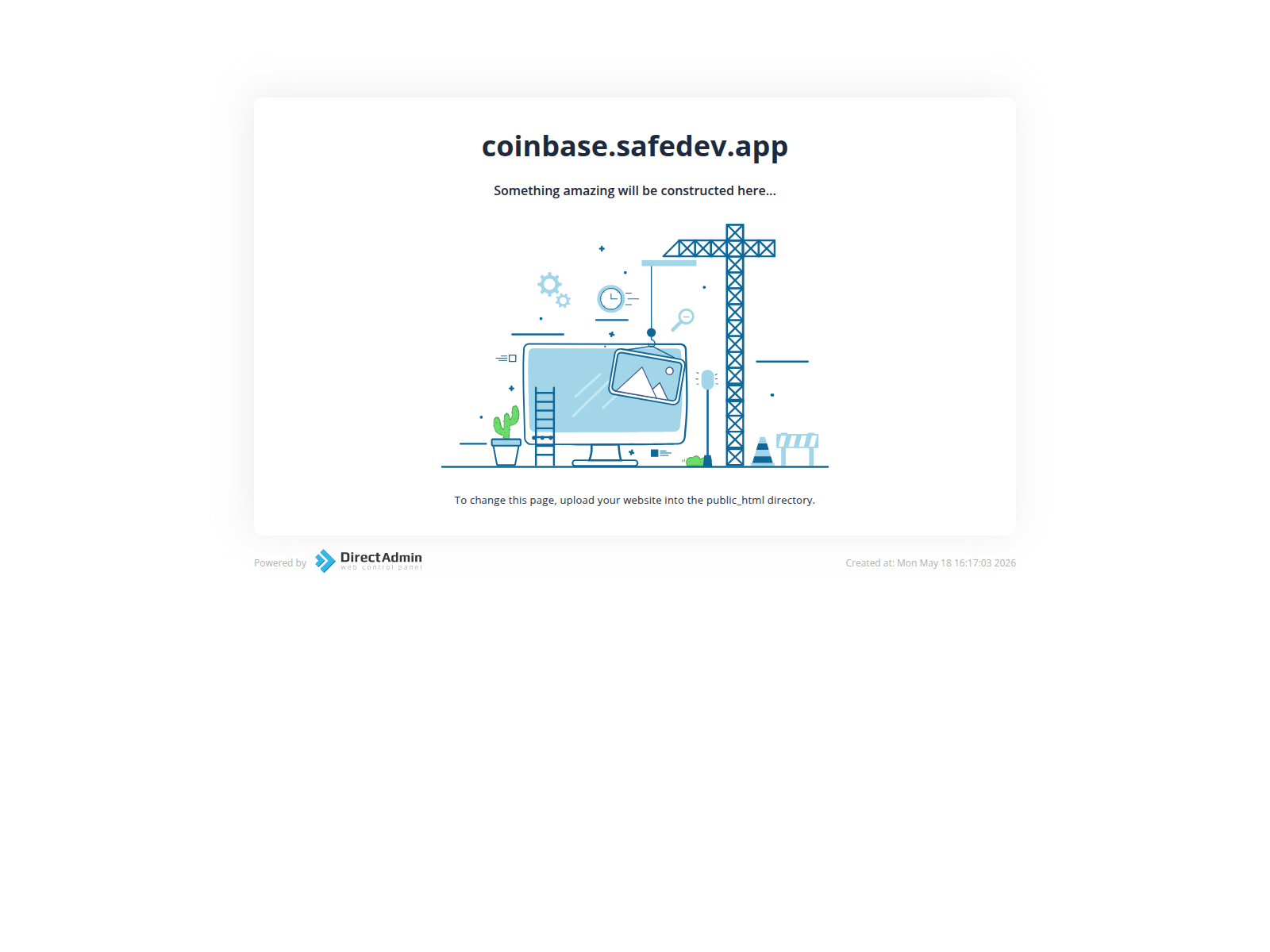 Screenshot of coinbase.safedev.app