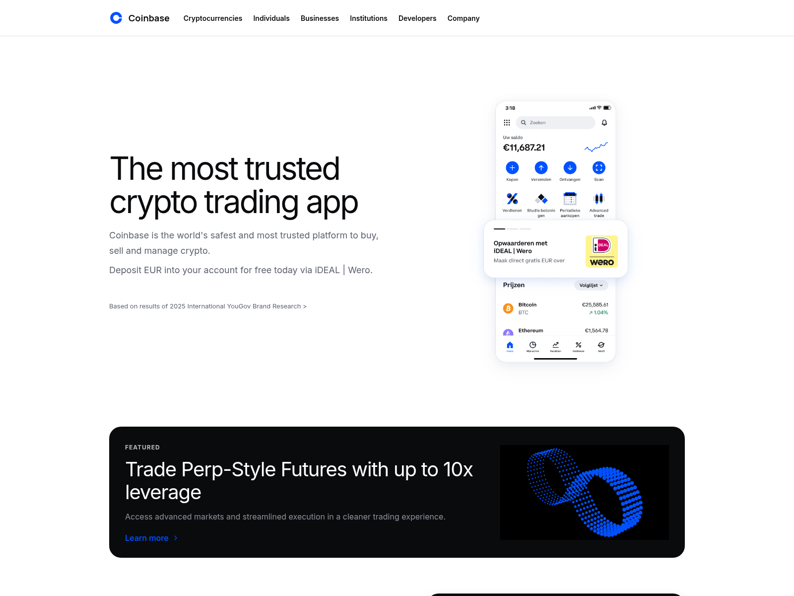 Screenshot of coinbase.luminexchange.com