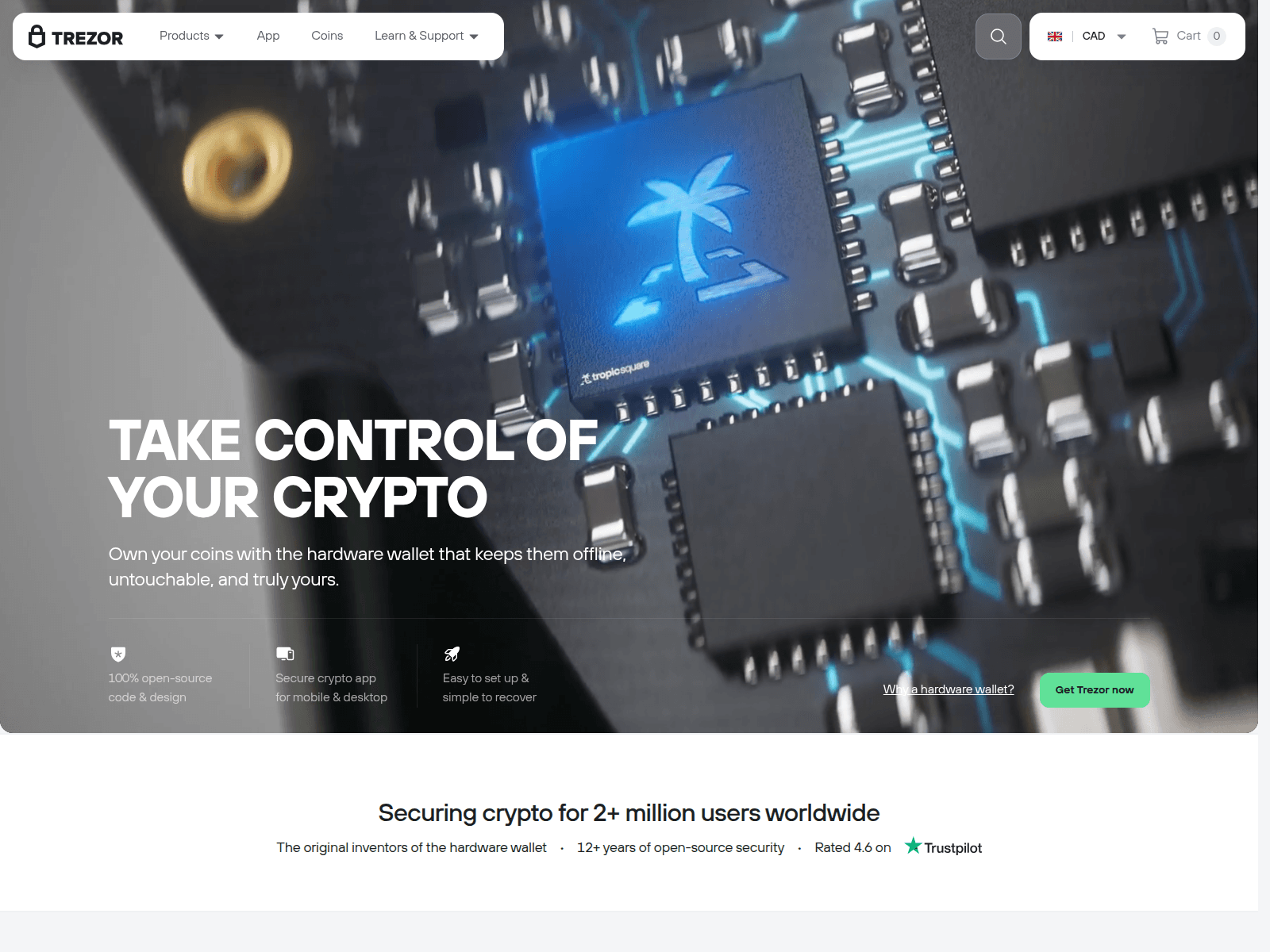 Screenshot of trezor-nl.com