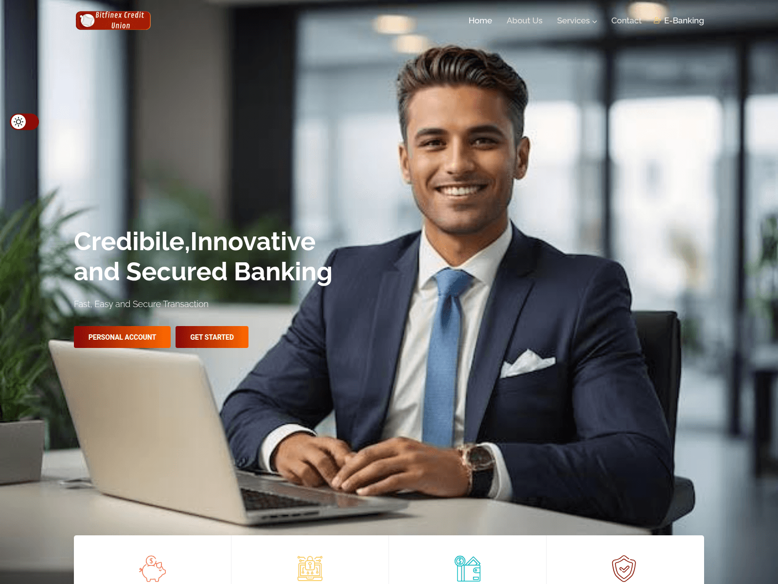 Screenshot of mail.bitfinexcreditunion.co