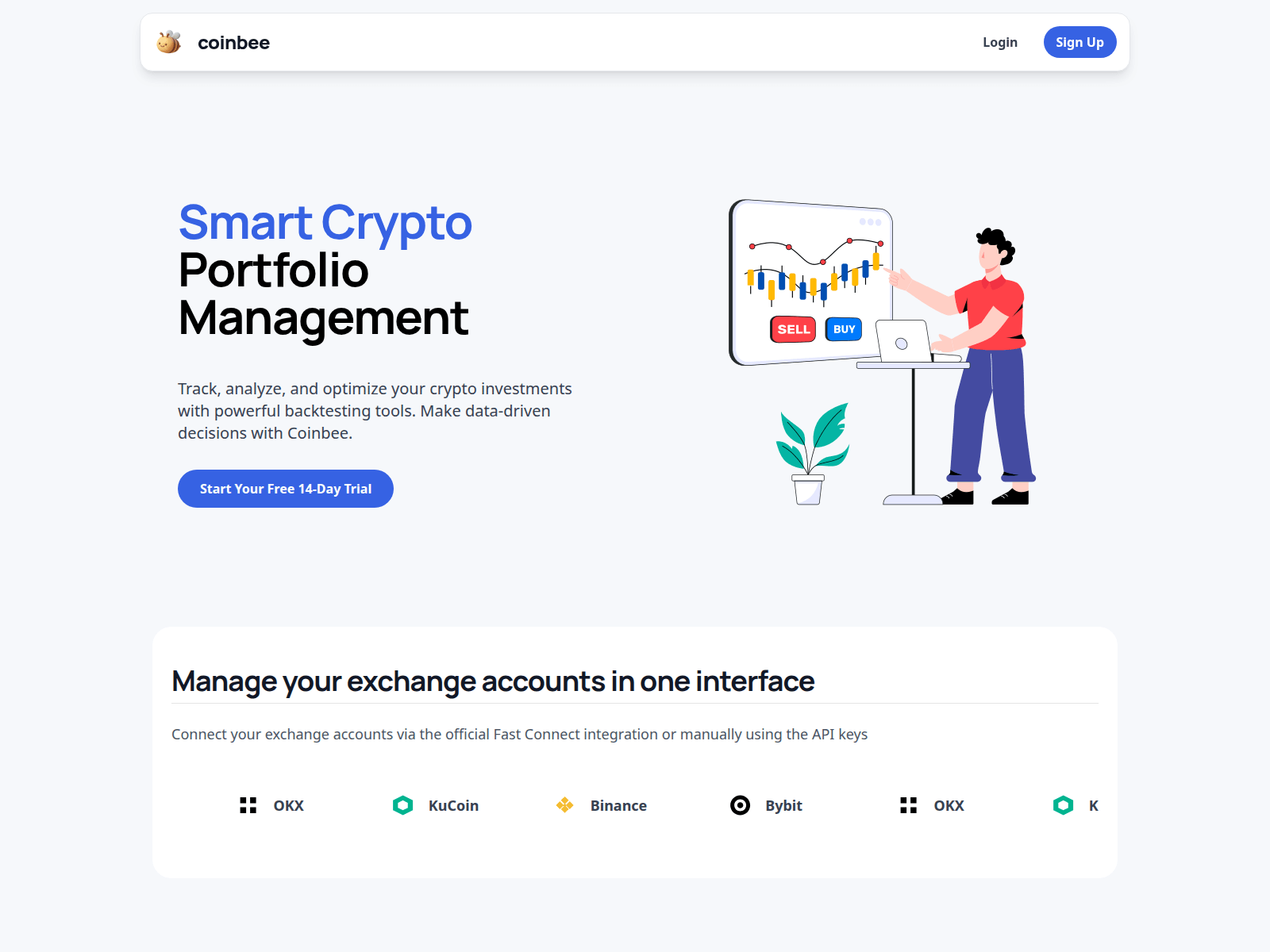 Captura de tela de coinbee.app
