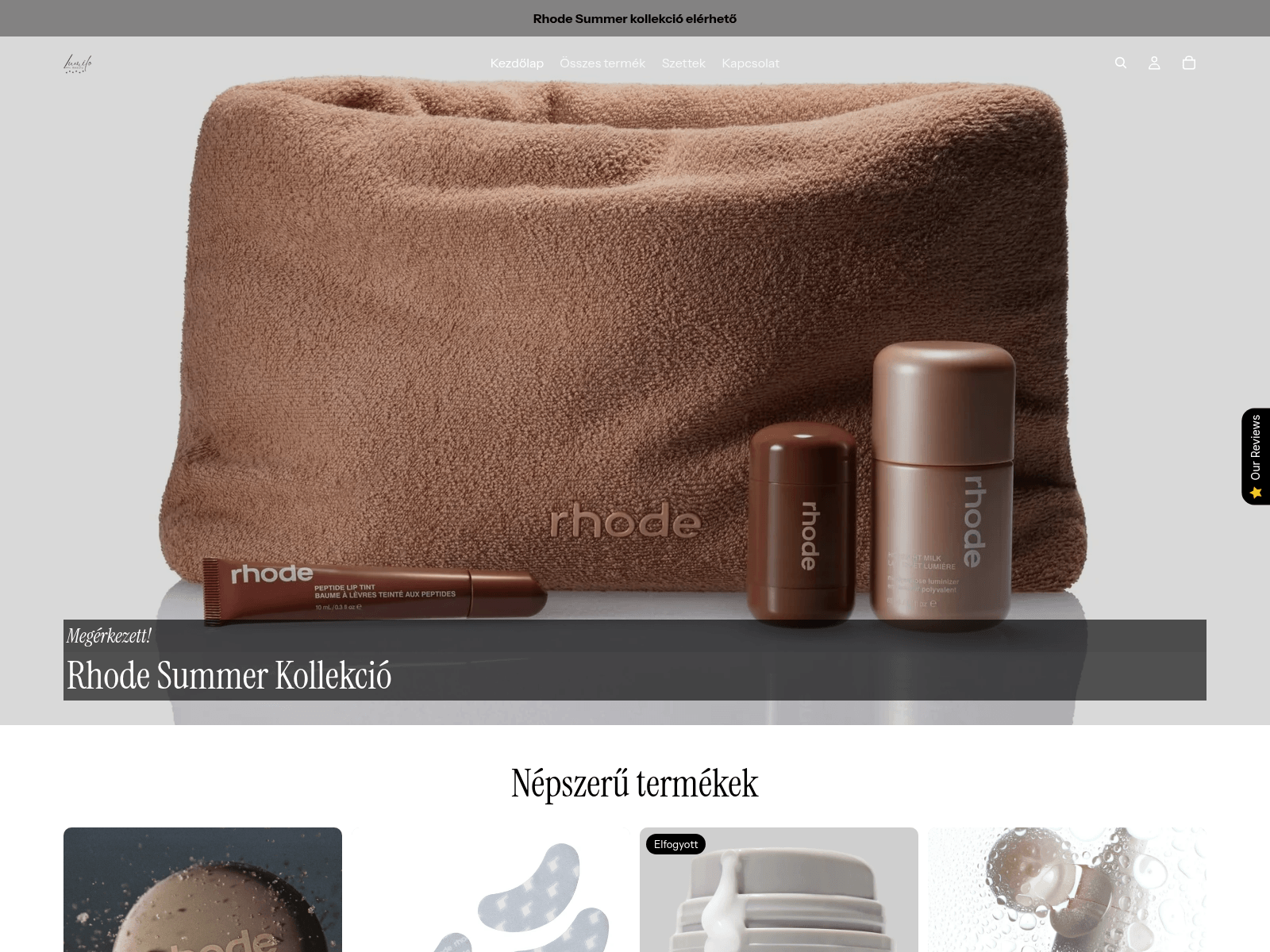 Знімок екрана lumilobeauty.com