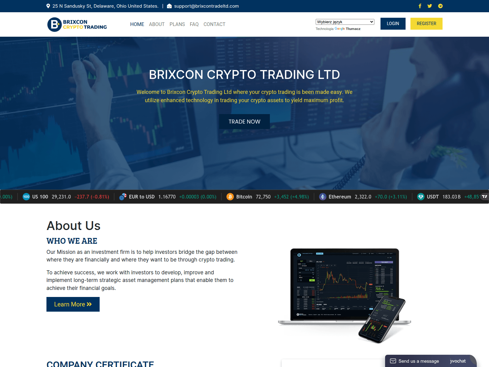 [Ekran görüntüsü] brixcontradeltd.com