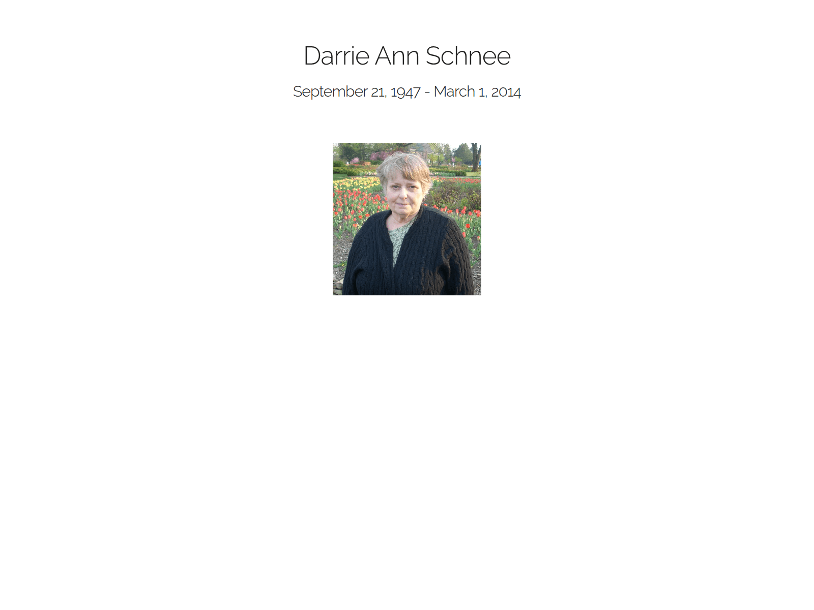 Screenshot von darrieann.com