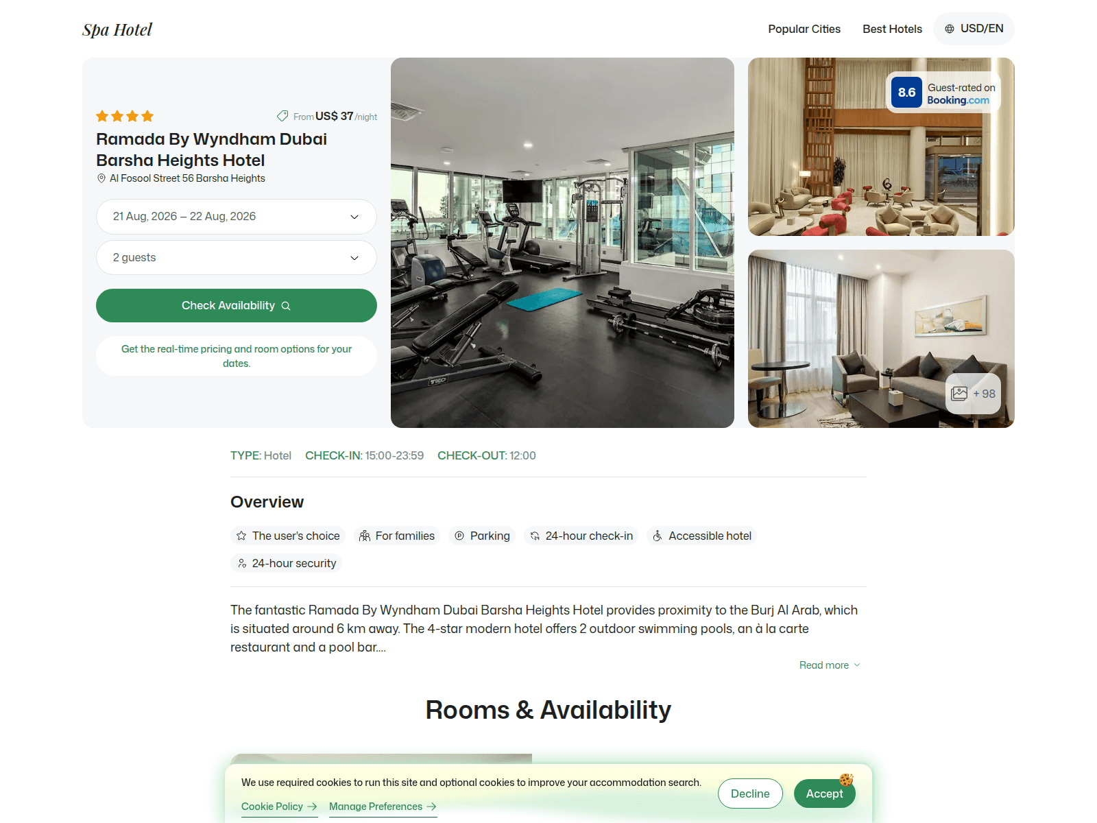 [Ekran görüntüsü] ramadabywyndhamdubaibarshaheights.spahotel.guru