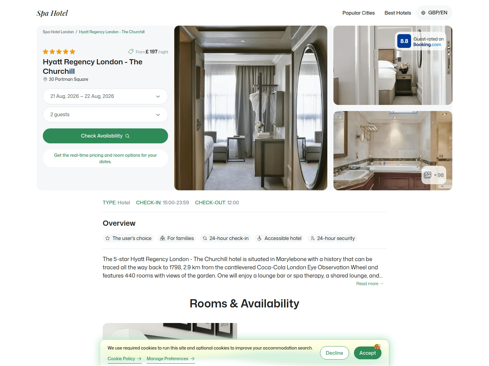 [Ekran görüntüsü] hyattregencylondonthechurchill.spahotel.guru