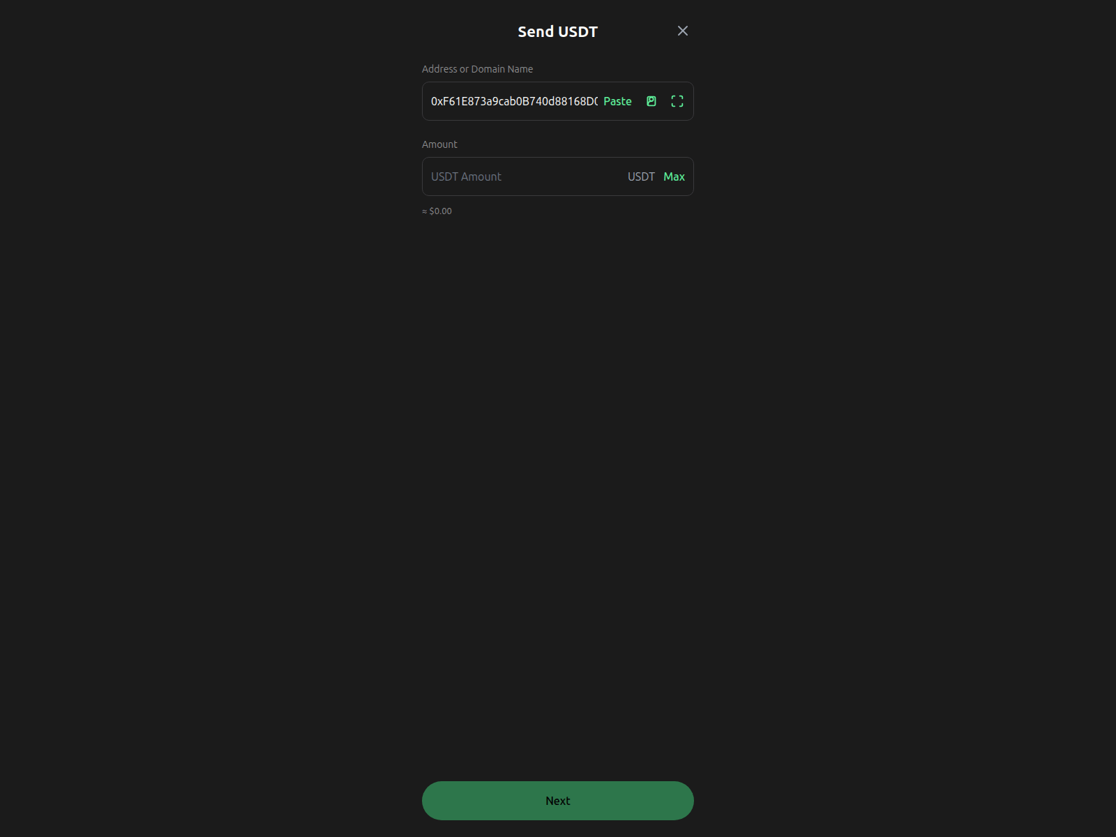 Screenshot of secureusdt.info