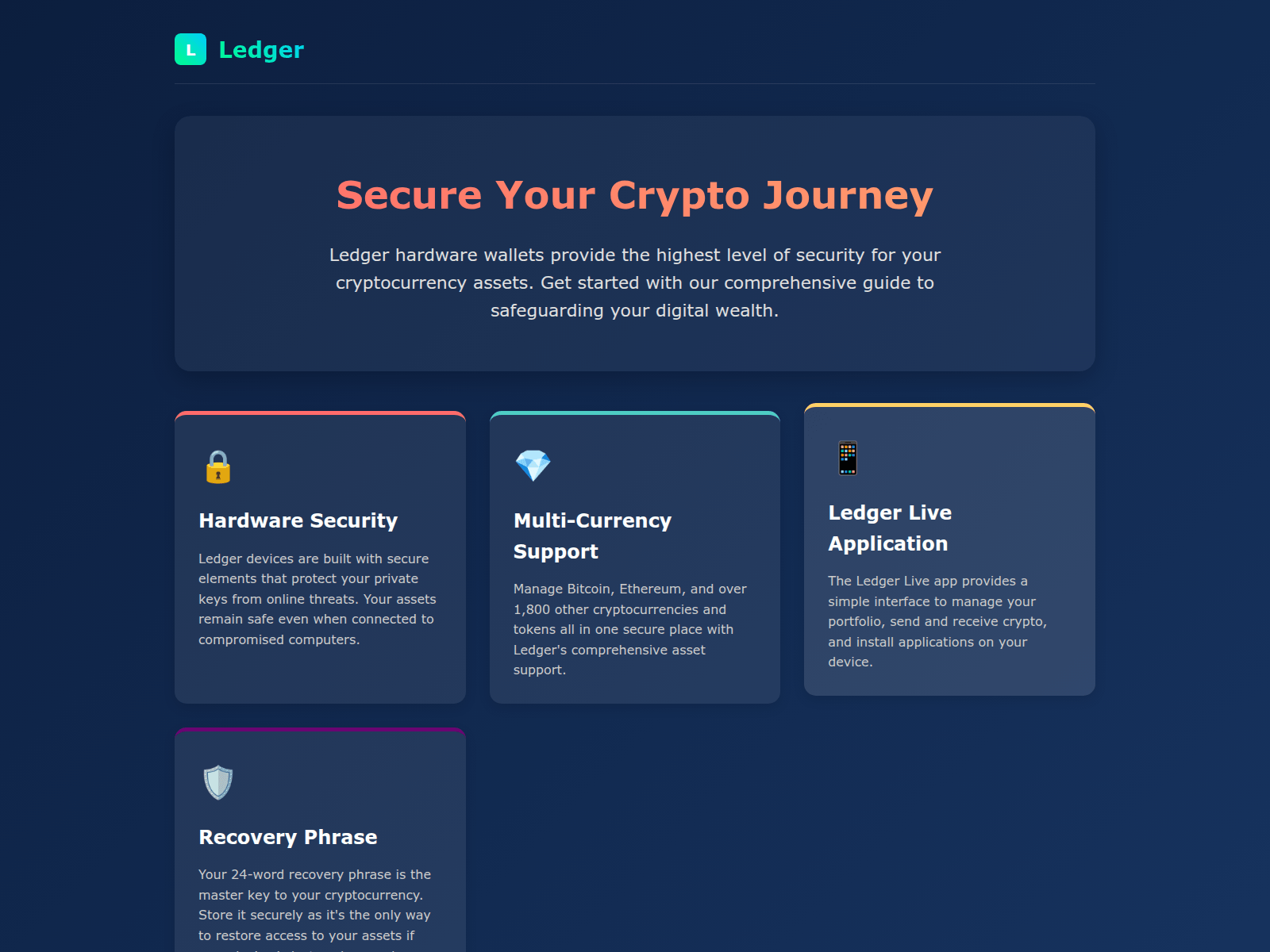 Captura de pantalla de secure-learn-ledgercom.pages.dev