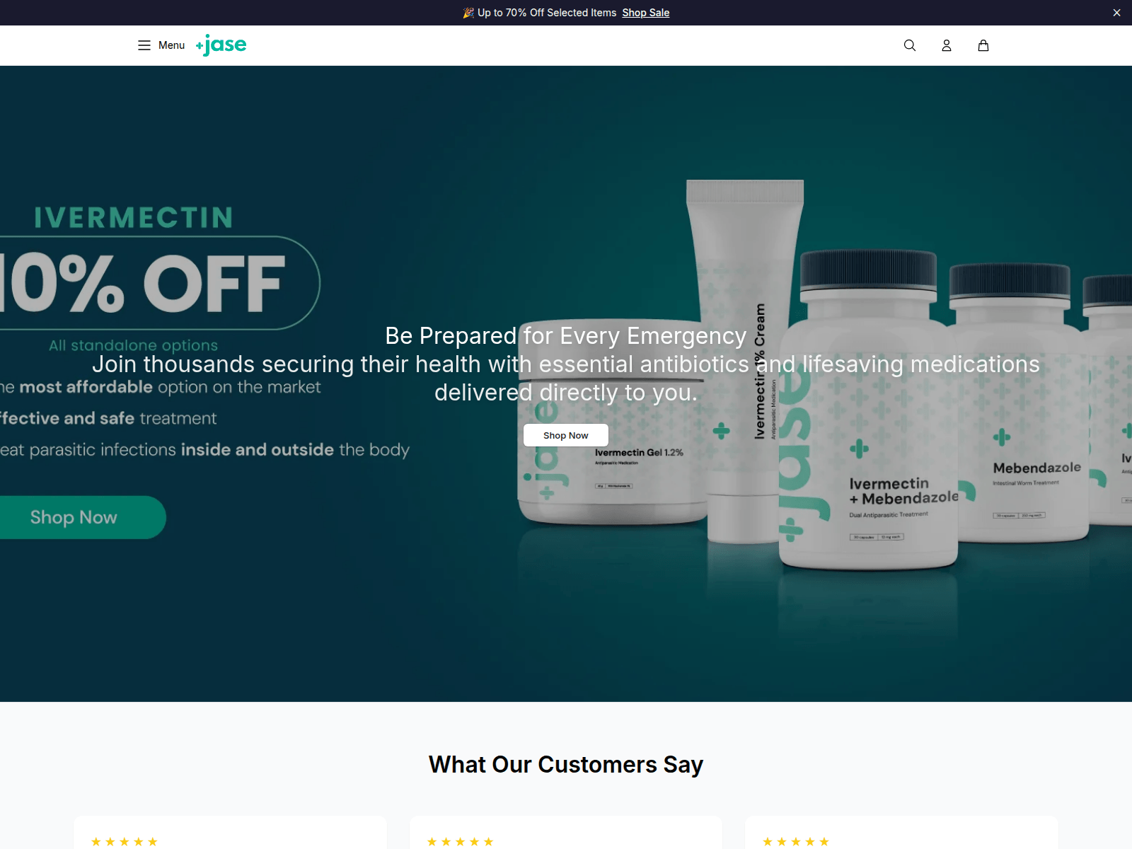 Captura de pantalla de asehealth.shop