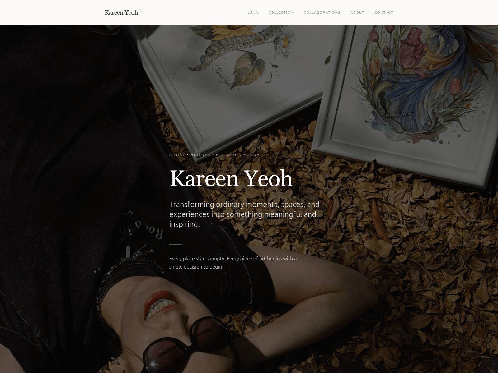 Screenshot von kareenyeoh.com