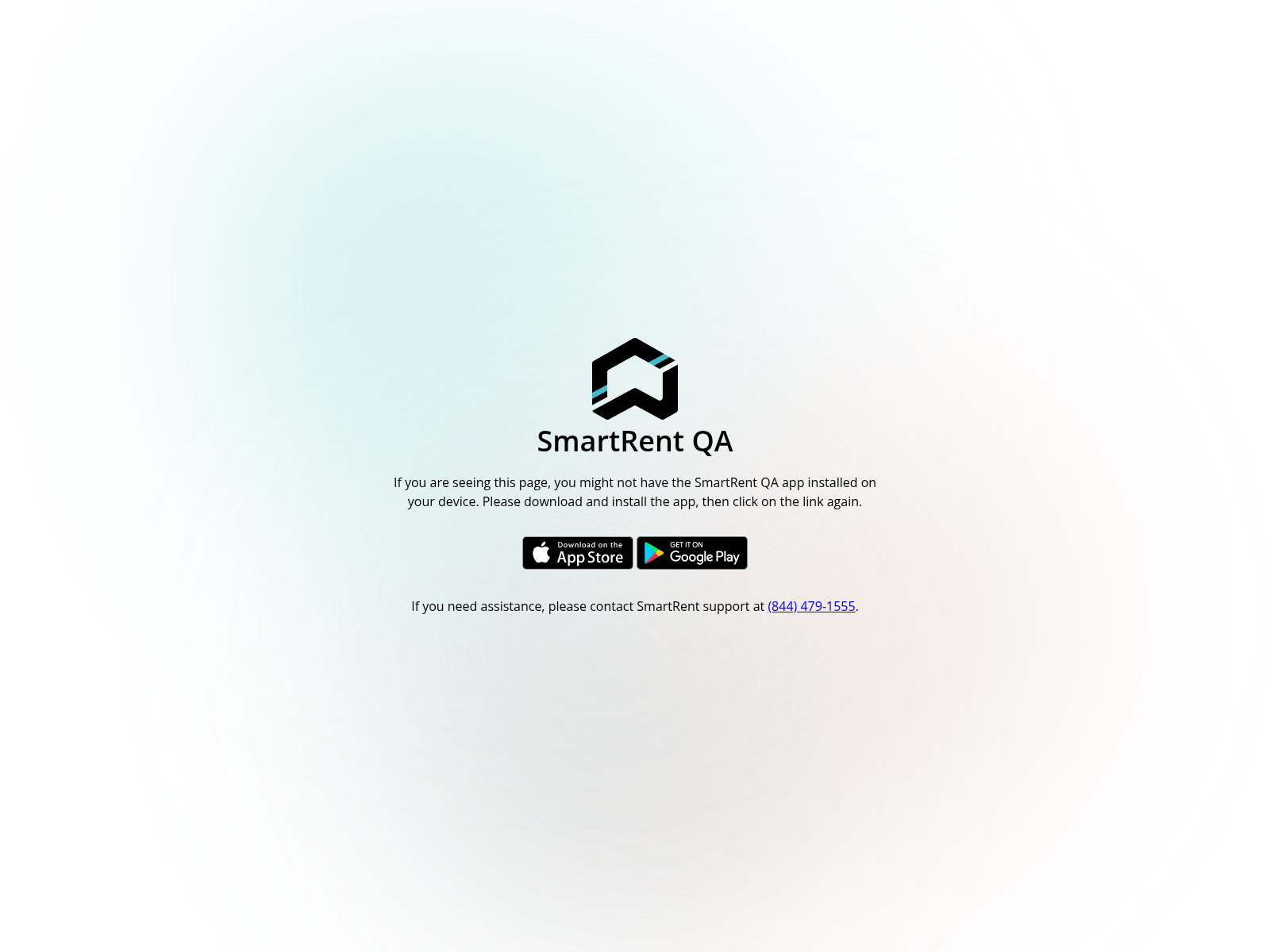 Screenshot von app-links.smartrent-qa.com
