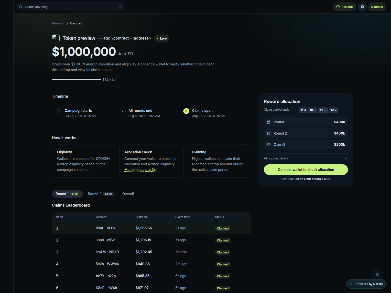 Screenshot of opennewpageallocation-ui.netlify.app