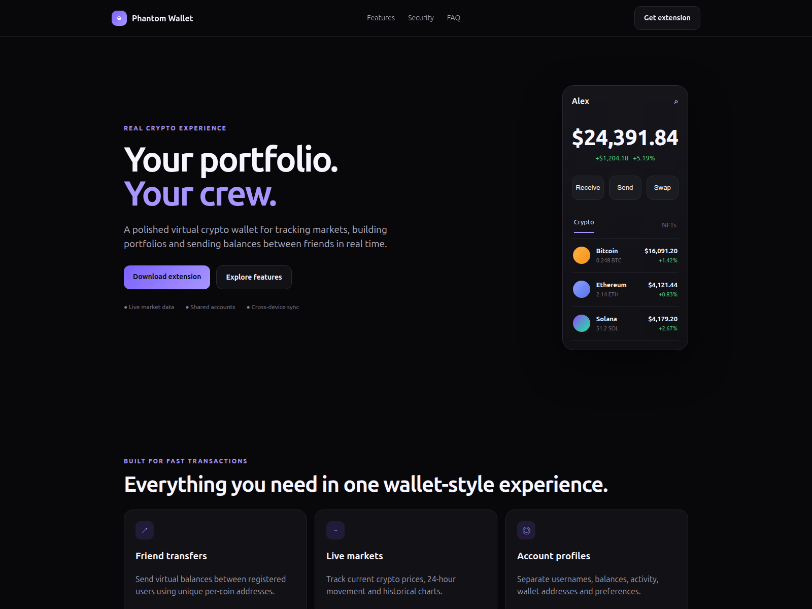 Screenshot of phantomwalletsupport.github.io