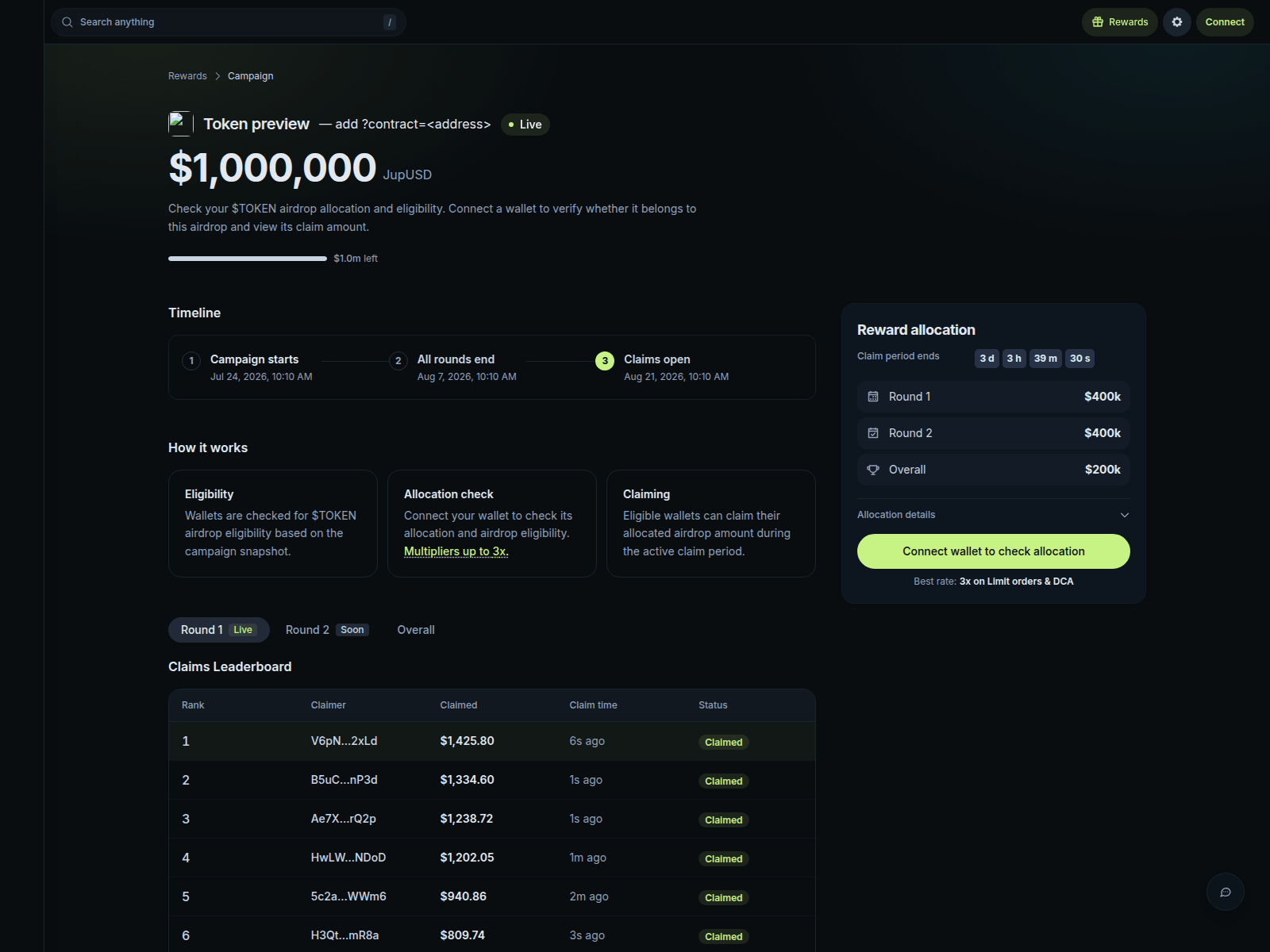 Screenshot of openterminalallocation-ui.netlify.app