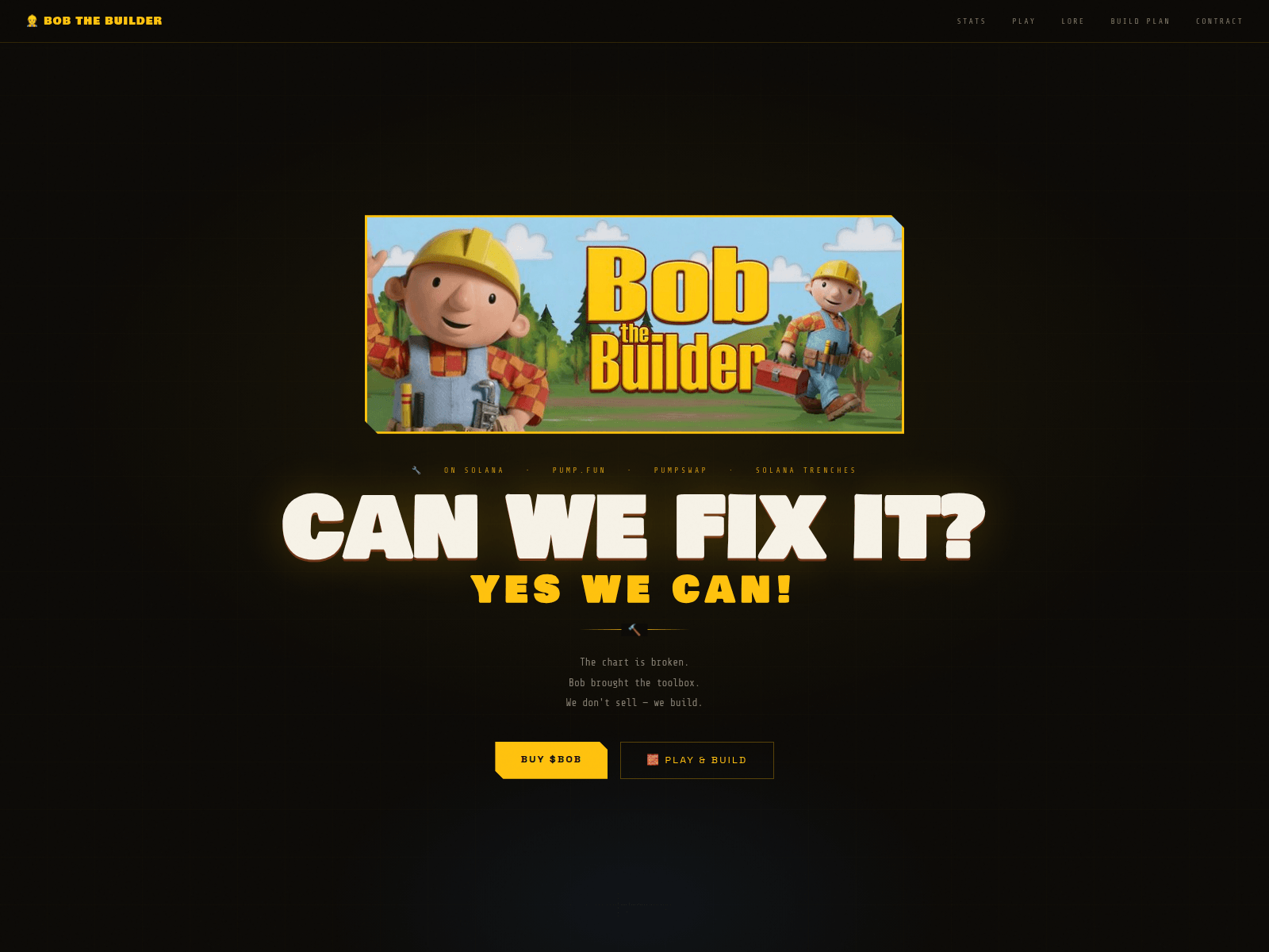 Screenshot of bob-the-builder.xyz
