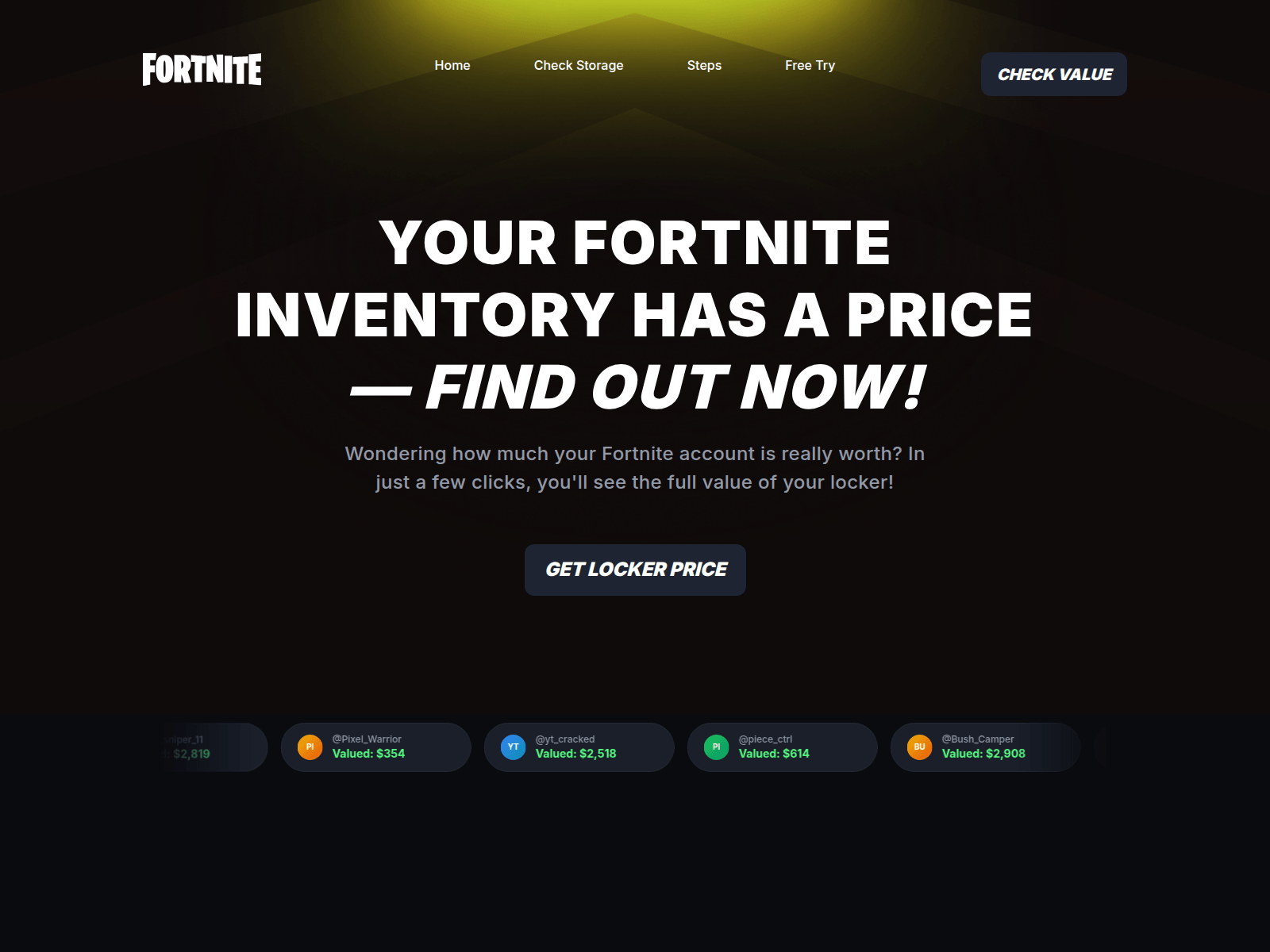 Screenshot of fortniteview.top