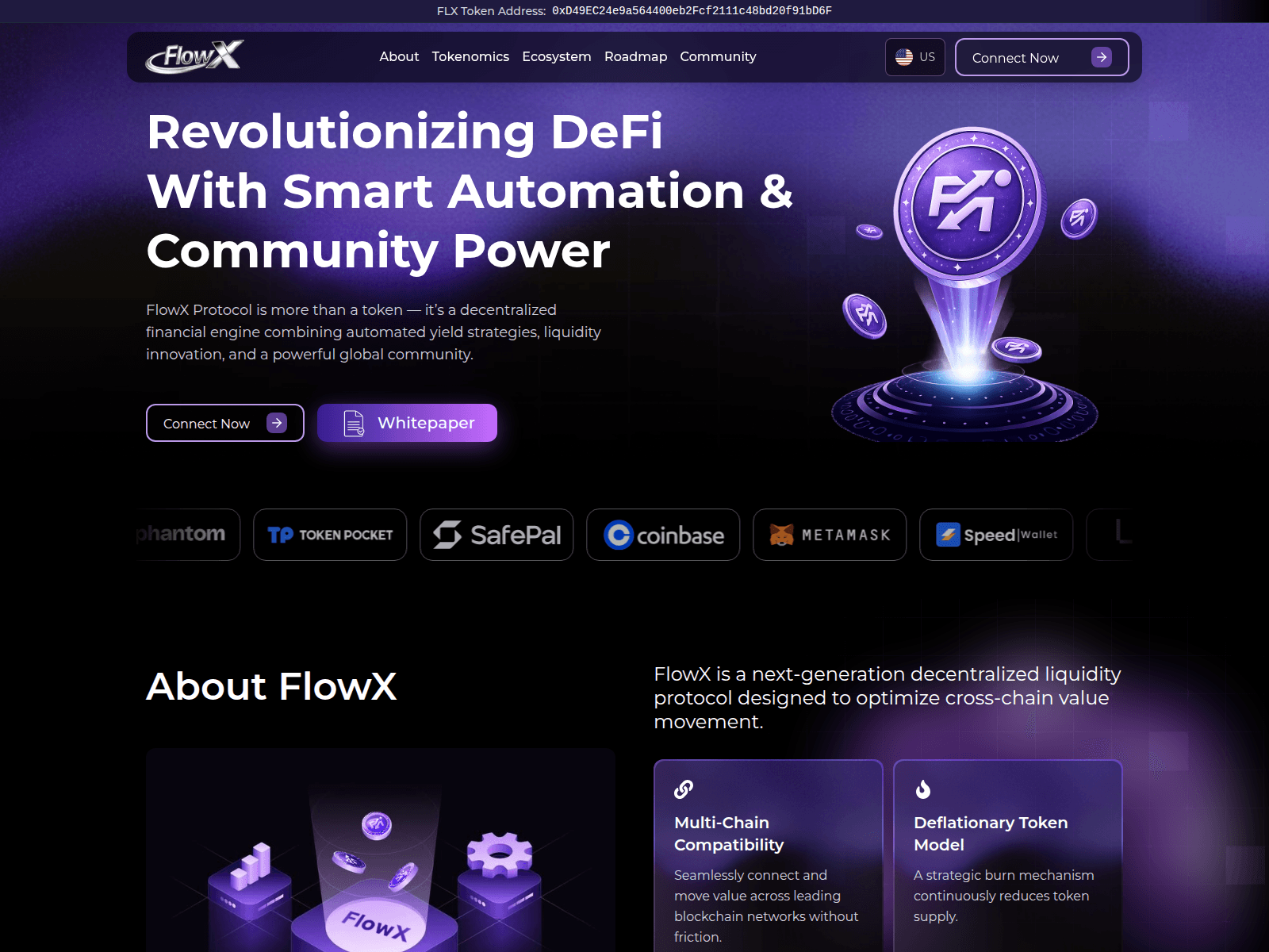 Screenshot of flowxprotocol.io